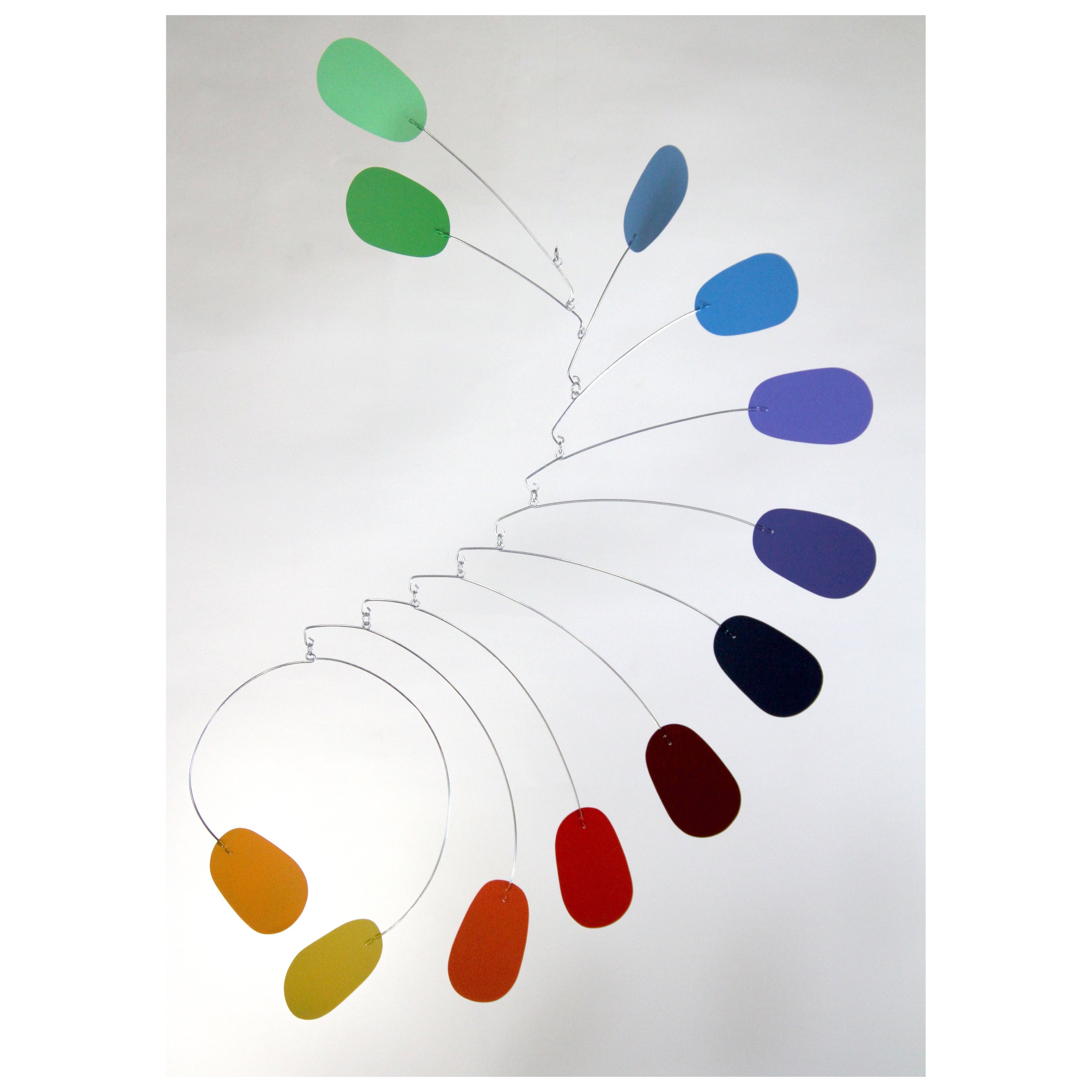 Hanging art mobile by Portland mobile artist Mark Leary . Hanging mobile, kinetic art mobile, adult mobile, modern nursery decor, midcentury modern mobile.
