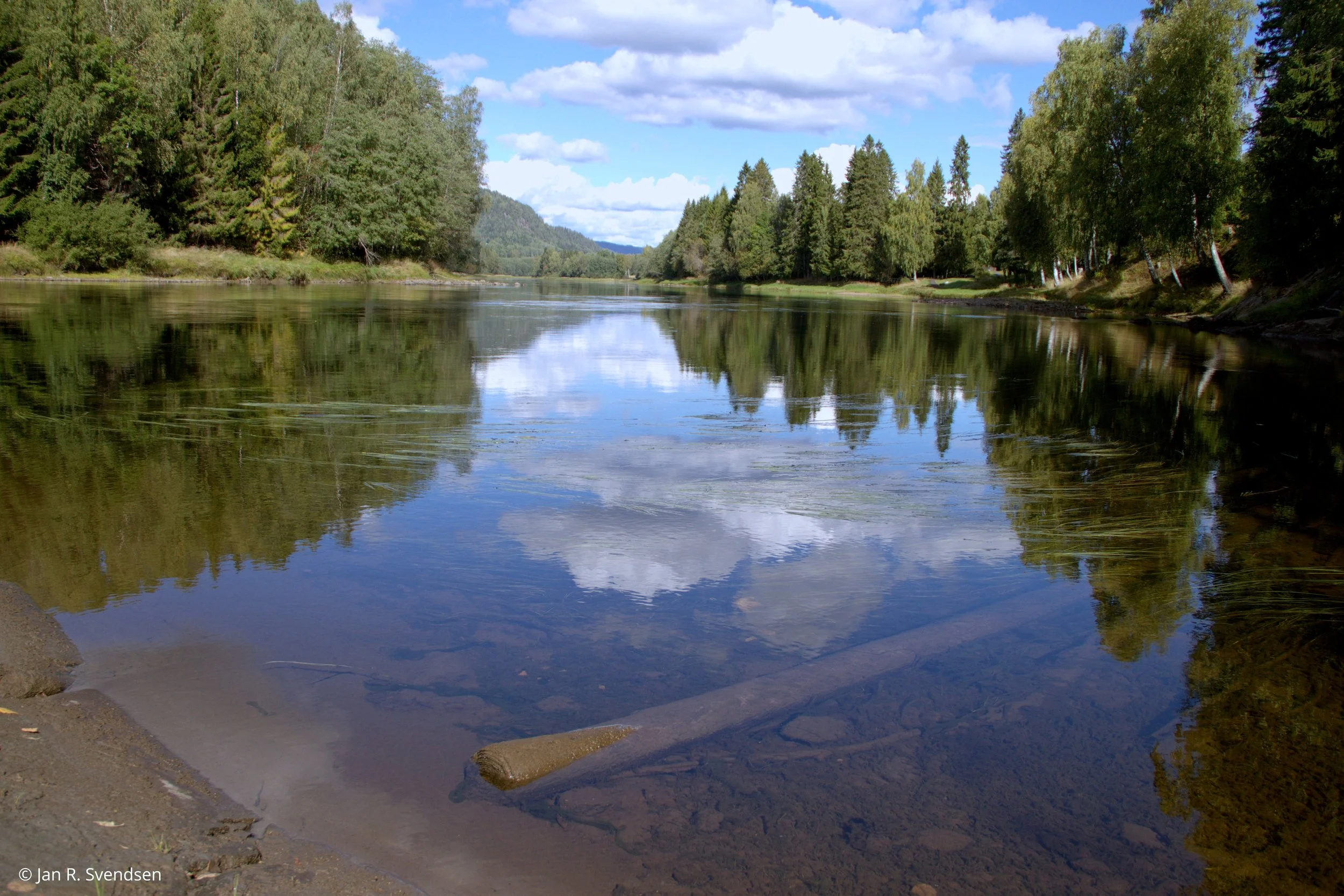 Numedalslågen ved Brufoss, Svarstad