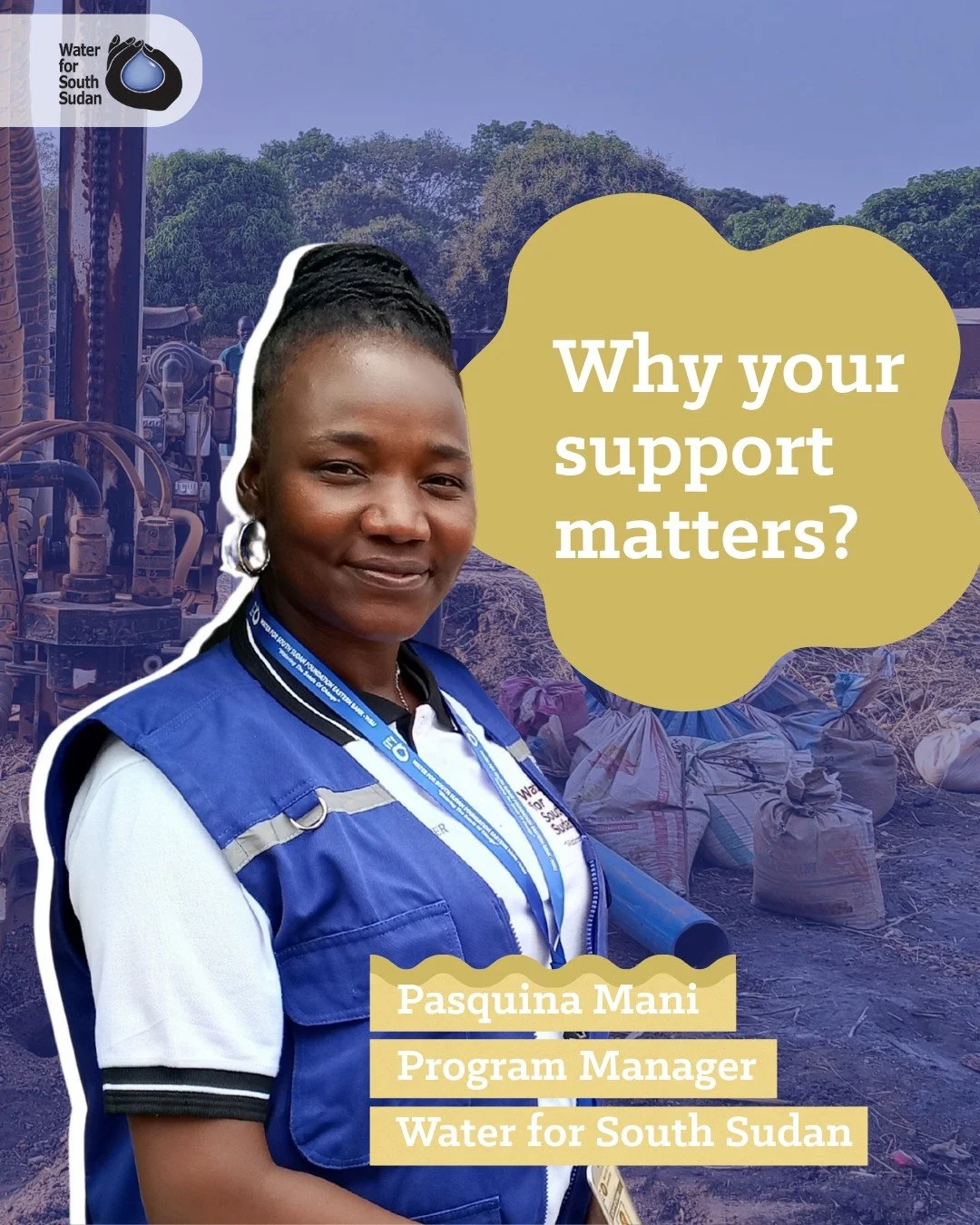 Why does this season matter more than ever? 💧 Swipe to read a special message from Pasquina Mani, our Program Manager, as she shares why this Operating Season is so important and how your support makes it possible.

Together, we can bring clean wate