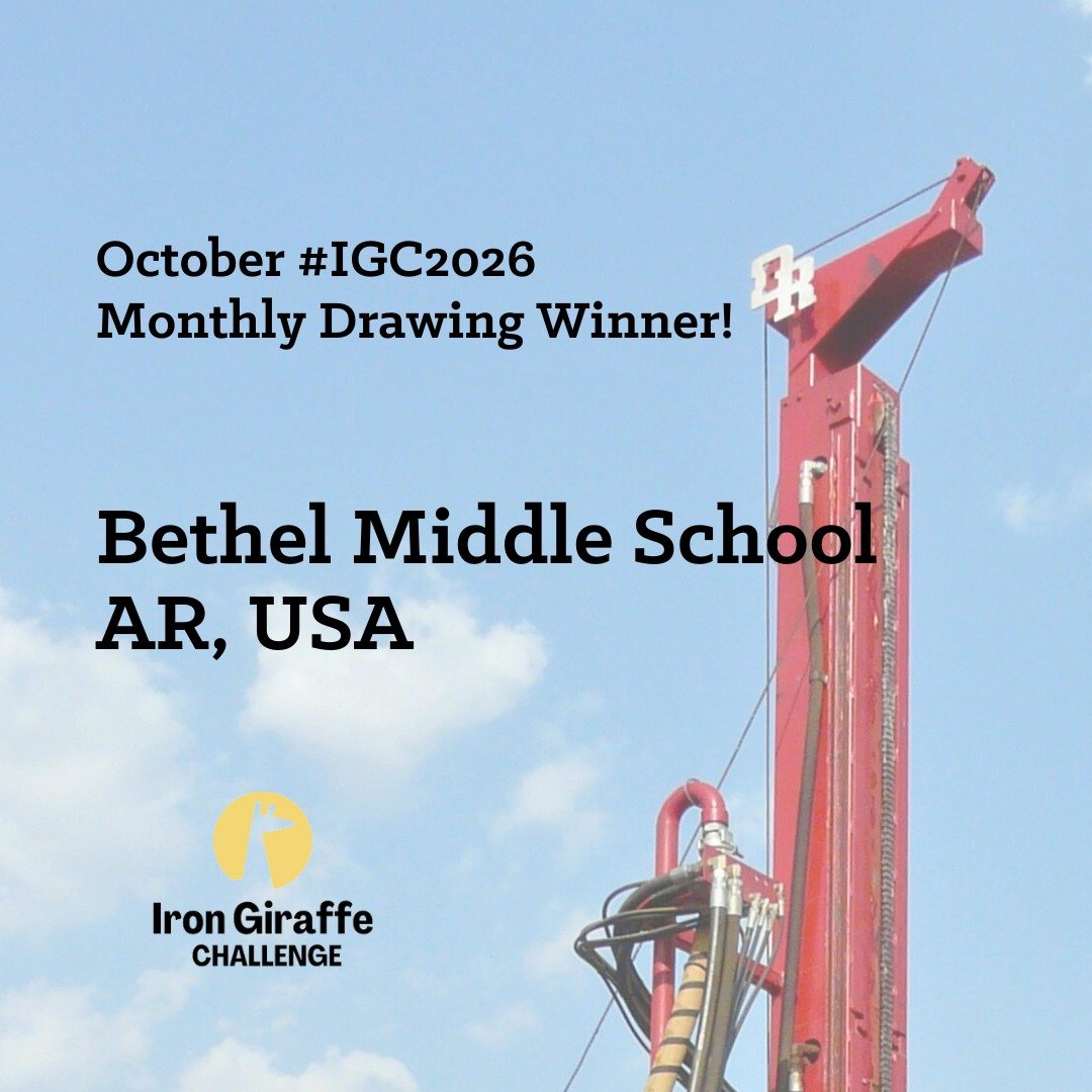 Congratulations to Ms. Chastain's class at Bethel Middle School! You've won our Iron Giraffe Challenge monthly drawing! Your dedication to bringing clean water to South Sudan is truly inspiring.

Out of the 40 amazing schools that registered in Octob