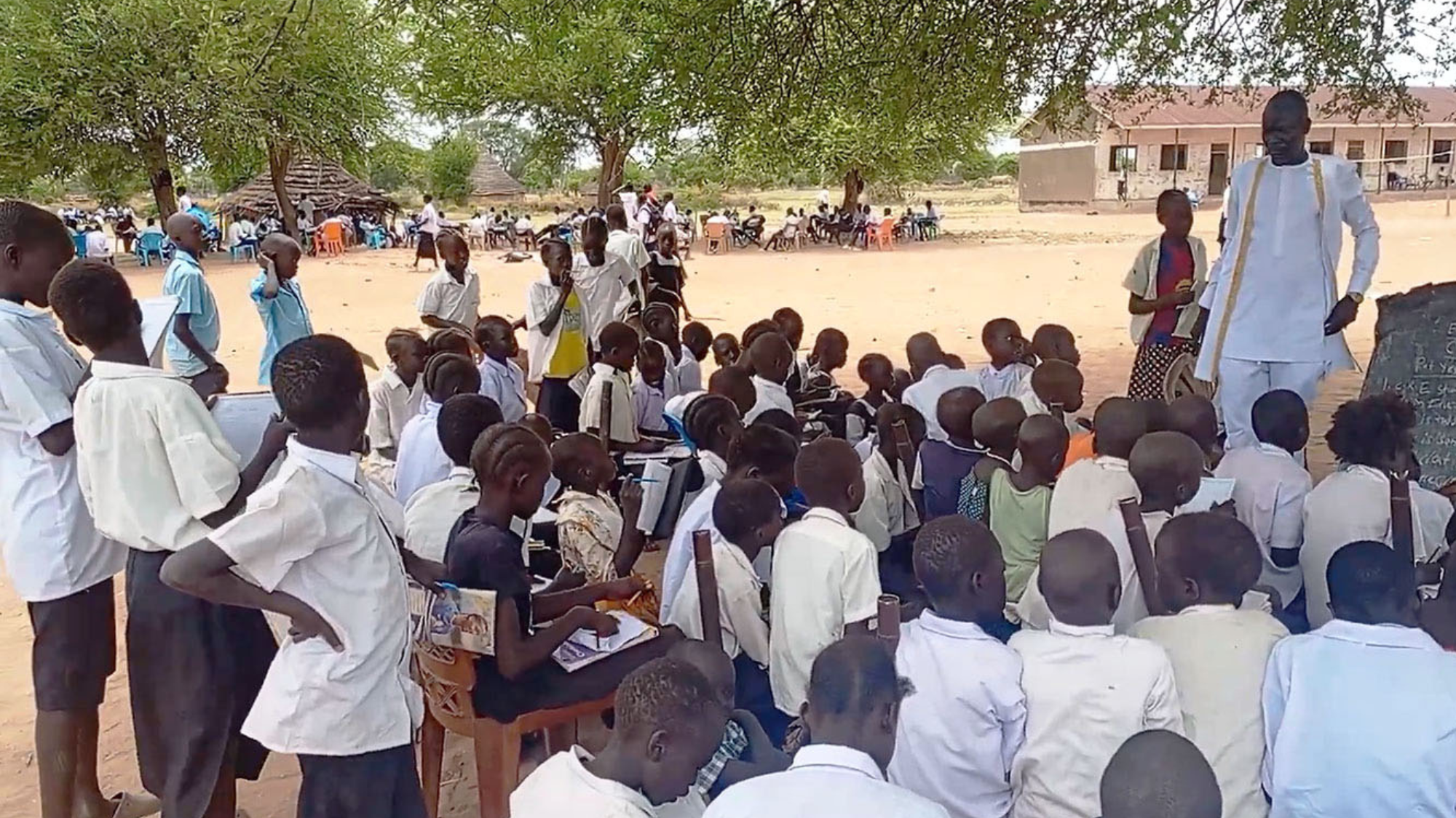 Outside Classroom in South Sudan
