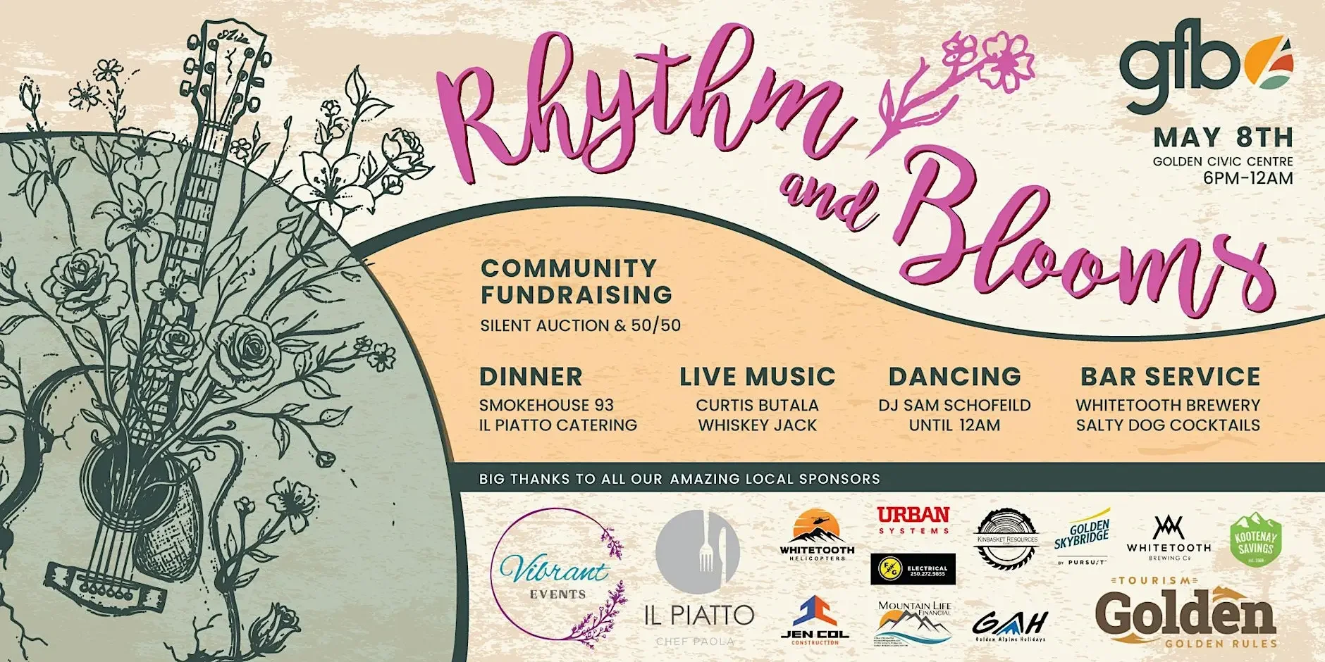 Rhythm & Blooms: Golden Food Bank Spring Gala
