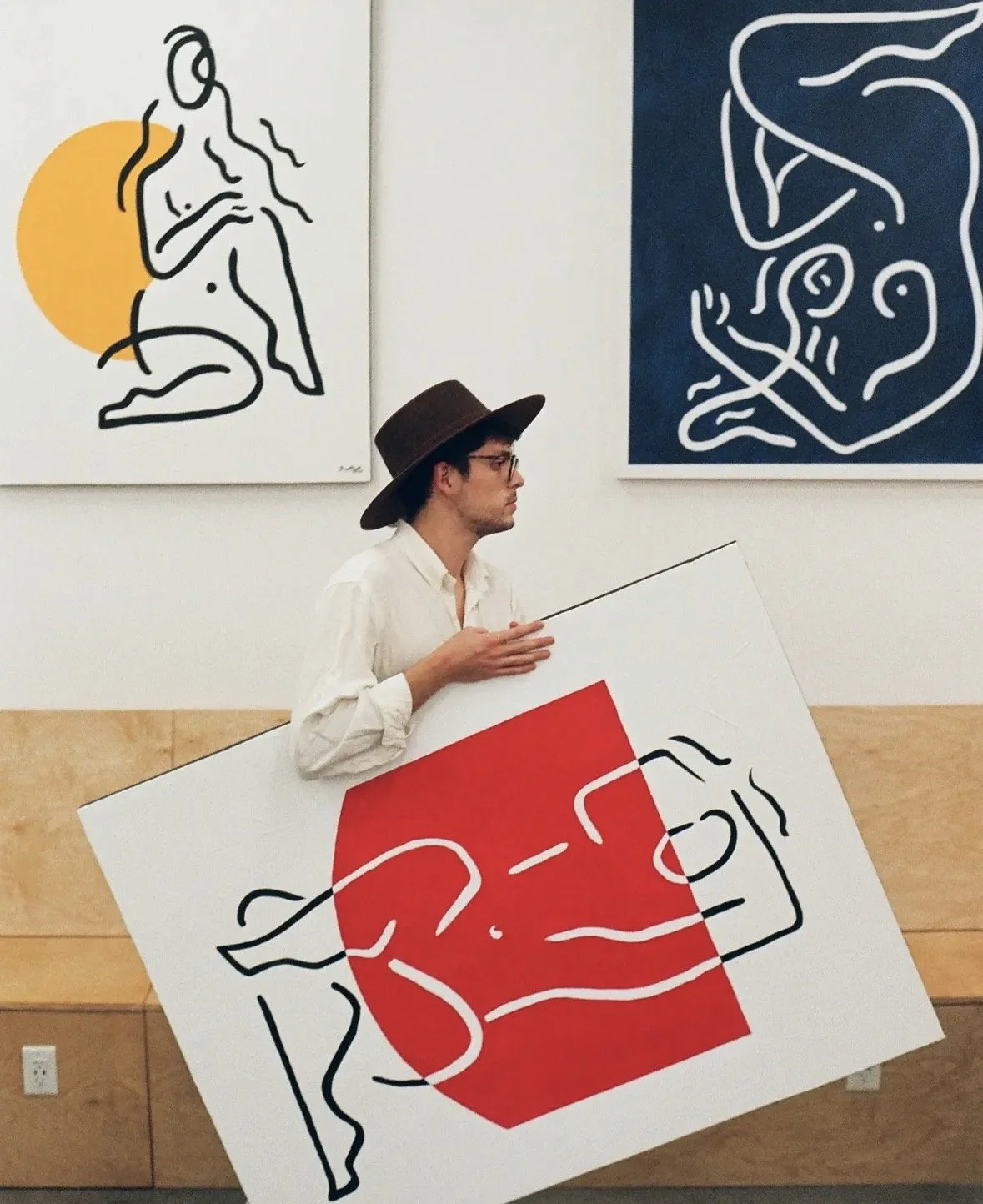 Photo of Brooklyn based artist, Daniel Rodriguez