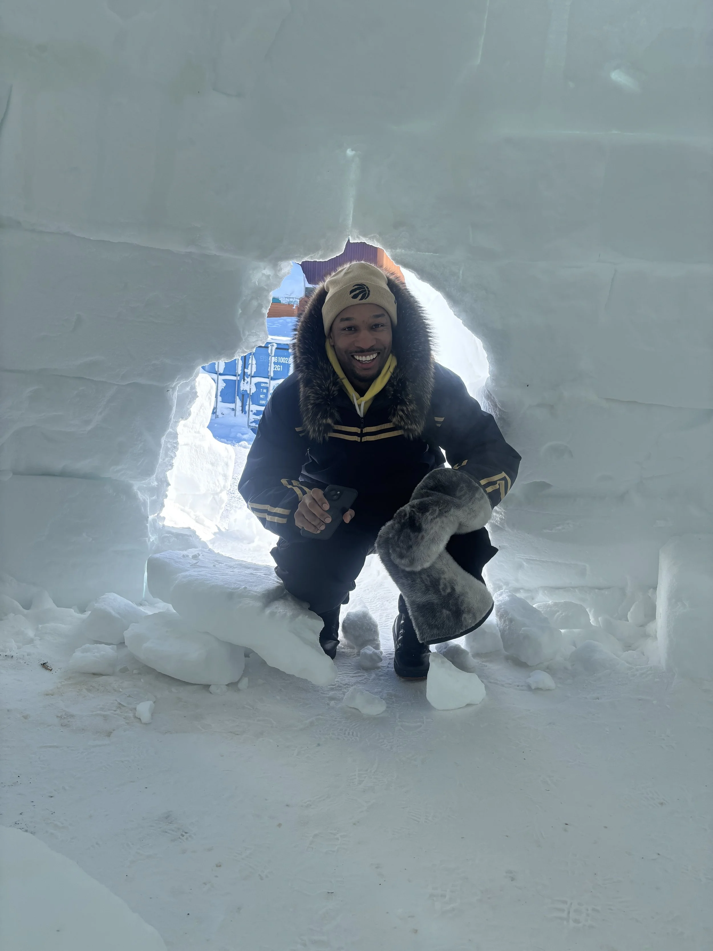 Will inside Igloo