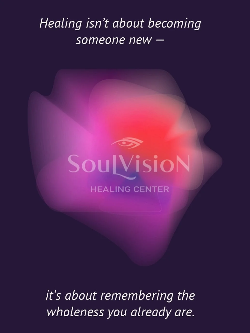 This is your reminder: nothing is missing.
Everything you need is already within you. ✨

👉 Tag someone who needs to hear this today.
.
.
.
.
.
#SoulVisionHealingCenter #SpiritualGrowth #AwakeningJourney #HealingCommunity #EnergyAwareness #ConsciousL