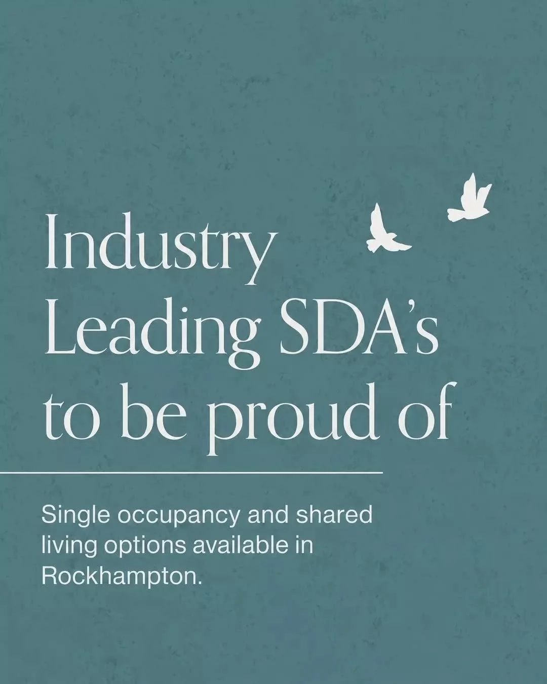 Homes designed to make everyday living easier &ndash; and homes you can truly be proud of. ✨

Our Rockhampton SDA includes thoughtfully designed features to support comfort, accessibility and independence, including:

✔️ Large self-contained bedrooms