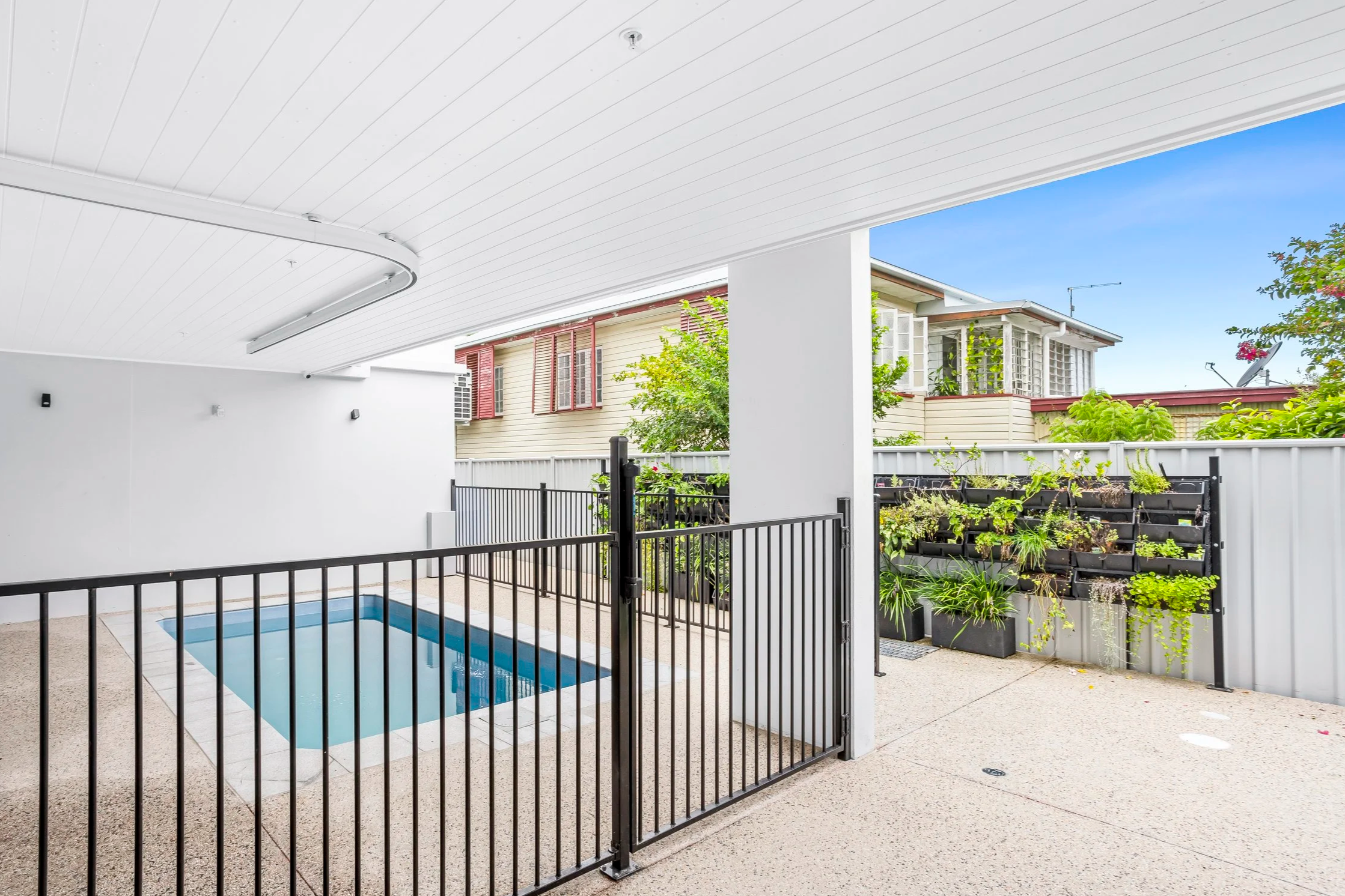 The accessible hydrotherapy pool in the Leben Homes Specialist Disability Accommodation (SDA) in Rockhampton