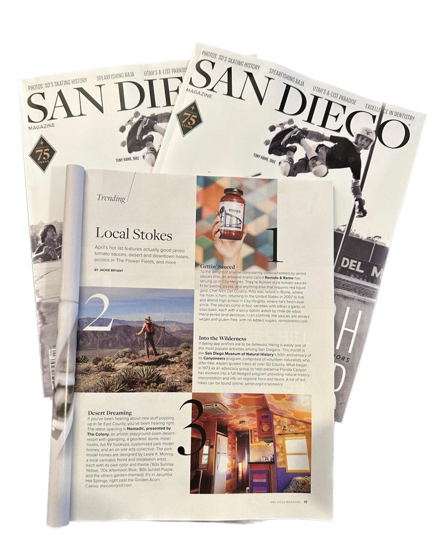 Hey Maa! We&rsquo;re trending #1 in San Diego! 🤪

&ldquo;April&rsquo;s hot list features actually good jarred tomato sauces&rdquo; - @jacqbry 🚀

An absolute honor being featured in April&rsquo;s edition of the @sandiegomag Trending Column! Thank yo