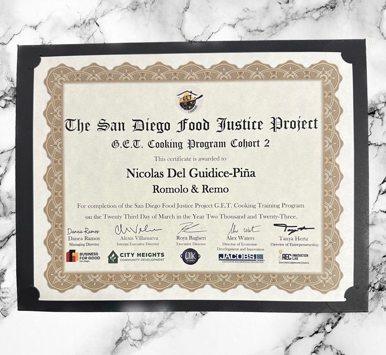 We&rsquo;re over the moon to announce we are graduates and recipients of the San Diego Food Justice Project G.E.T Cooking Grant! Extremely honored to have been selected, it was an amazing experience working with sooooo many talented individuals! 🥲🫶