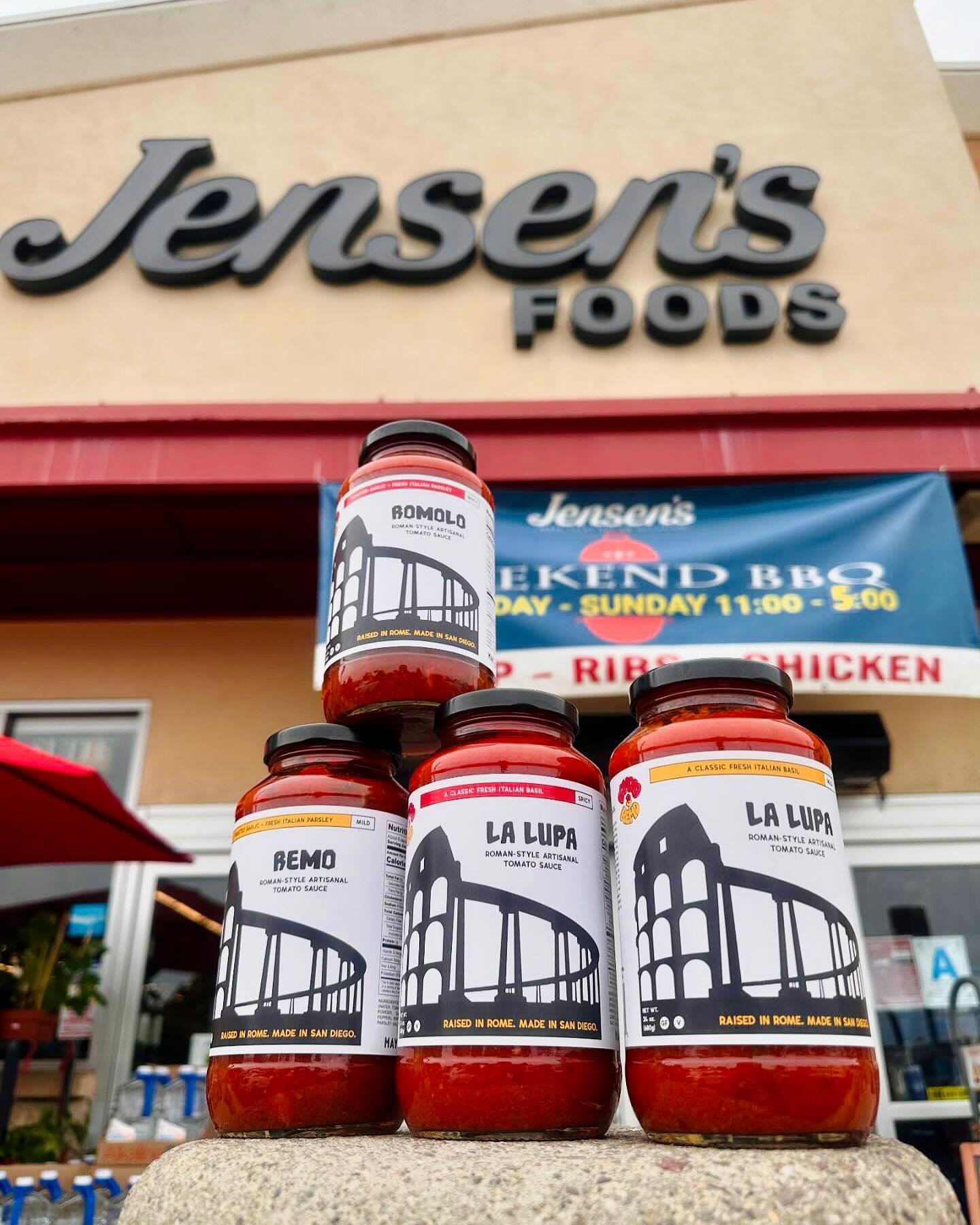 🚨 Major Sauce Alert! 🚨 

We are excited to announce you can now shop our entire line of tomato sauces at Jensen&rsquo;s Foods (@jensenspl) in Point Loma! 😎

This family owned grocery store is one of our most requested retailers from our farmers ma