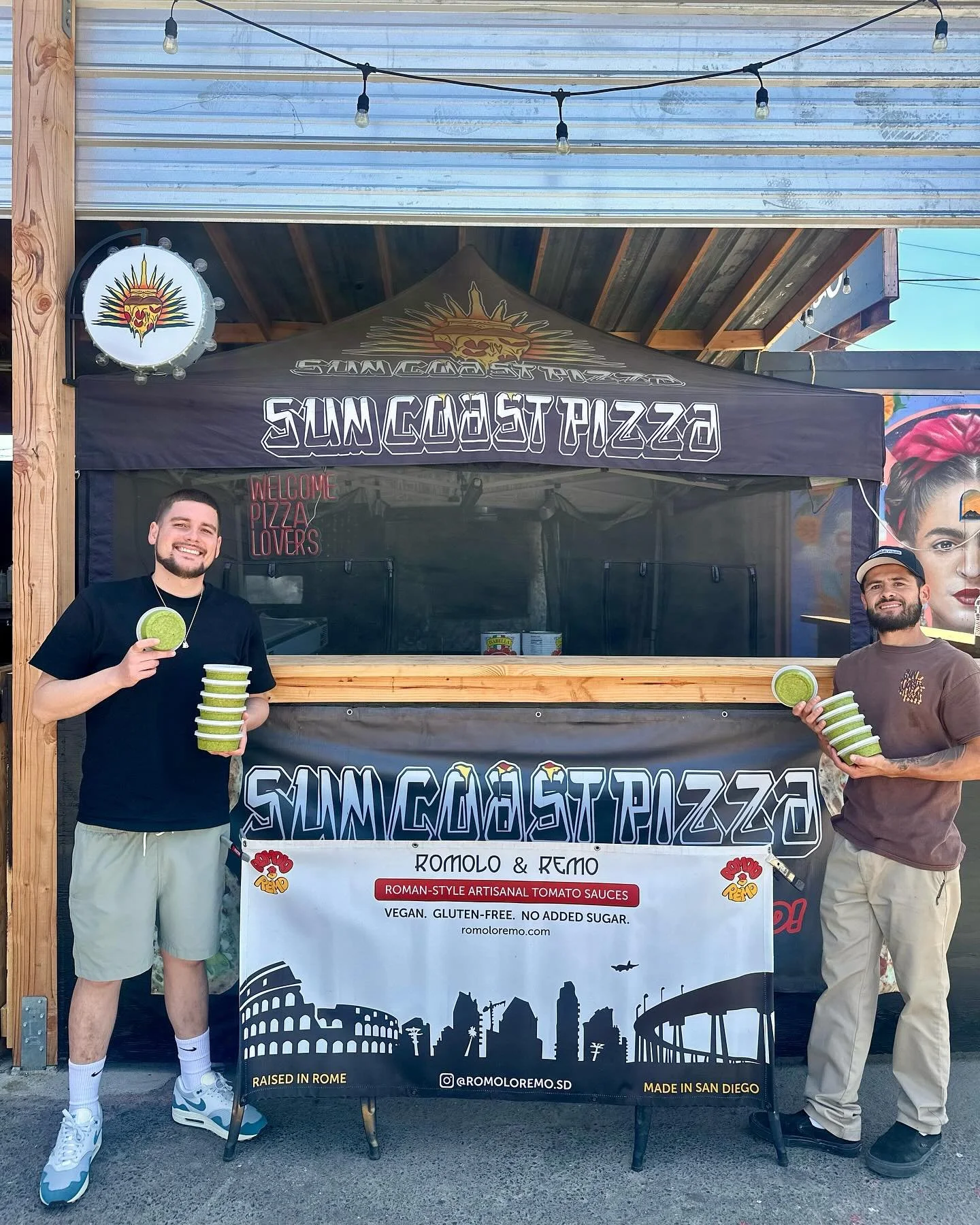 Family! This is a fun one! 😎

Very excited to announce our latest collab with Andre of @suncoastpizza located within @thesoapfactory_sd in Logan Heights! ❤️&zwj;🔥

We are extremely honored to have our fresh pesto on the menu and featured on @suncoa