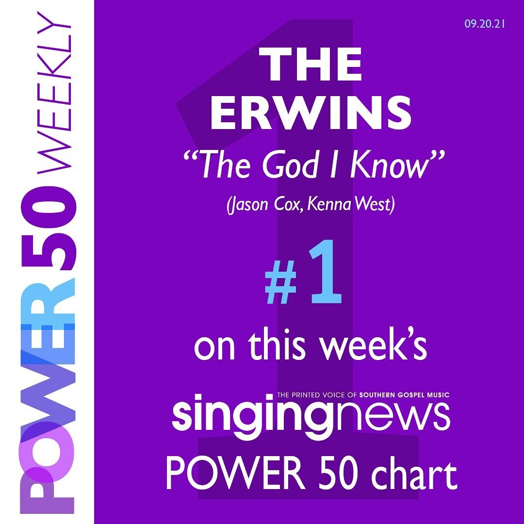 ‼️&ldquo;The God I Know&rdquo; is the #1 SONG on the @singingnews power 50 weekly chart‼️

We feel so honored and grateful that these lyrics are blessing so many people!!! Praise the Lord!!👏🏼🥳👏🏼🥳👏🏼
@stowtownrecords