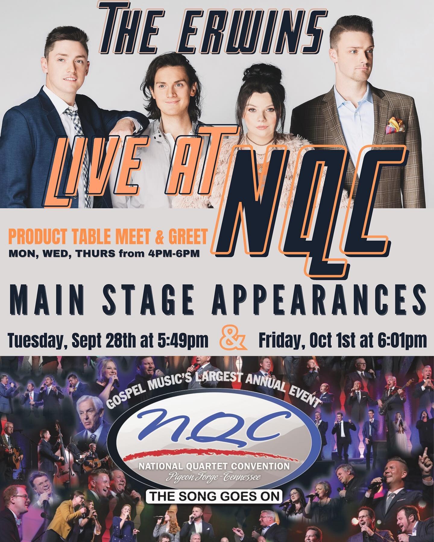 NQC is almost here!!! It&rsquo;s one of our favorite weeks of the year!🥳👏🏼
(that rhymed ... someone write a song! Haha!)
@nqcevent 

Are we gonna see YOU in Pigeon Forge, TN next week? 😊

For tickets and more information visit natqc.com !!! #NQC2