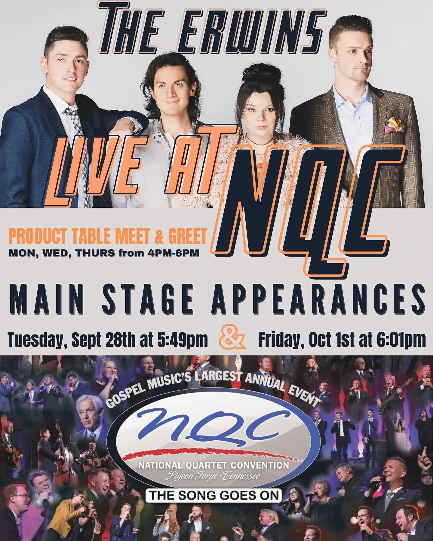 NQC is almost here!!! It&rsquo;s one of our favorite weeks of the year!🥳👏🏼
(that rhymed ... someone write a song! Haha!)
@nqcevent 

Are we gonna see YOU in Pigeon Forge, TN next week? 😊

For tickets and more information visit natqc.com !!! #NQC2021