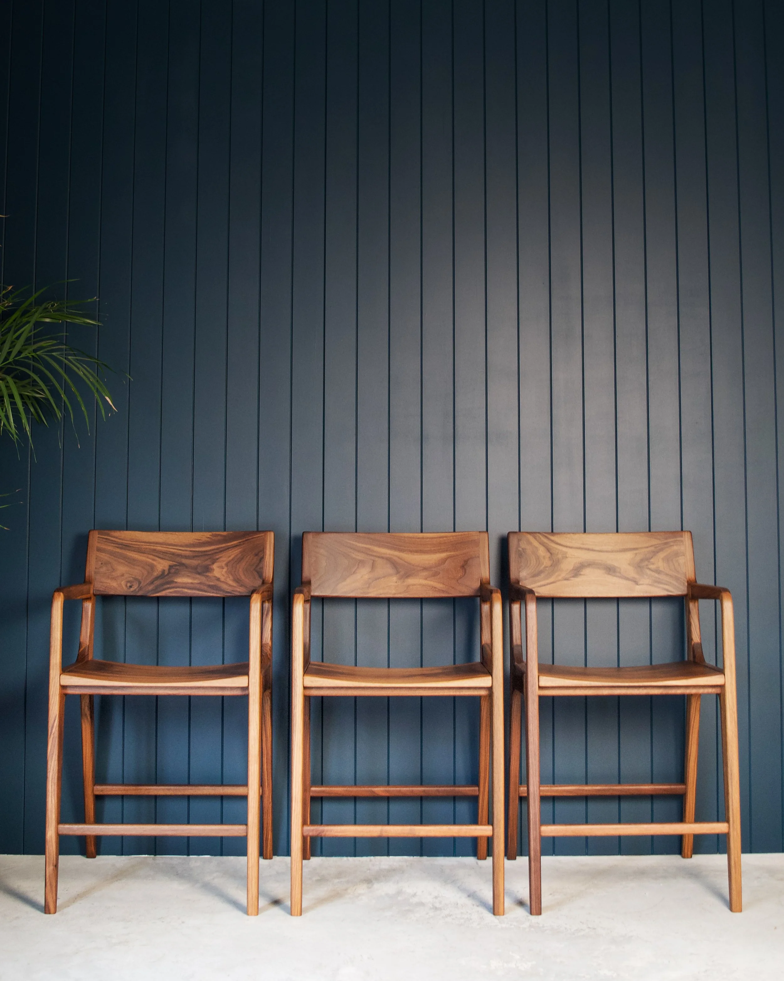 Black walnut barstools