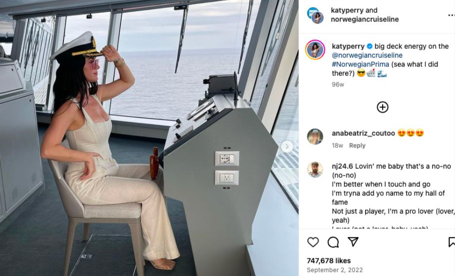 Norwegian Prima_Katy Perry_Instagram