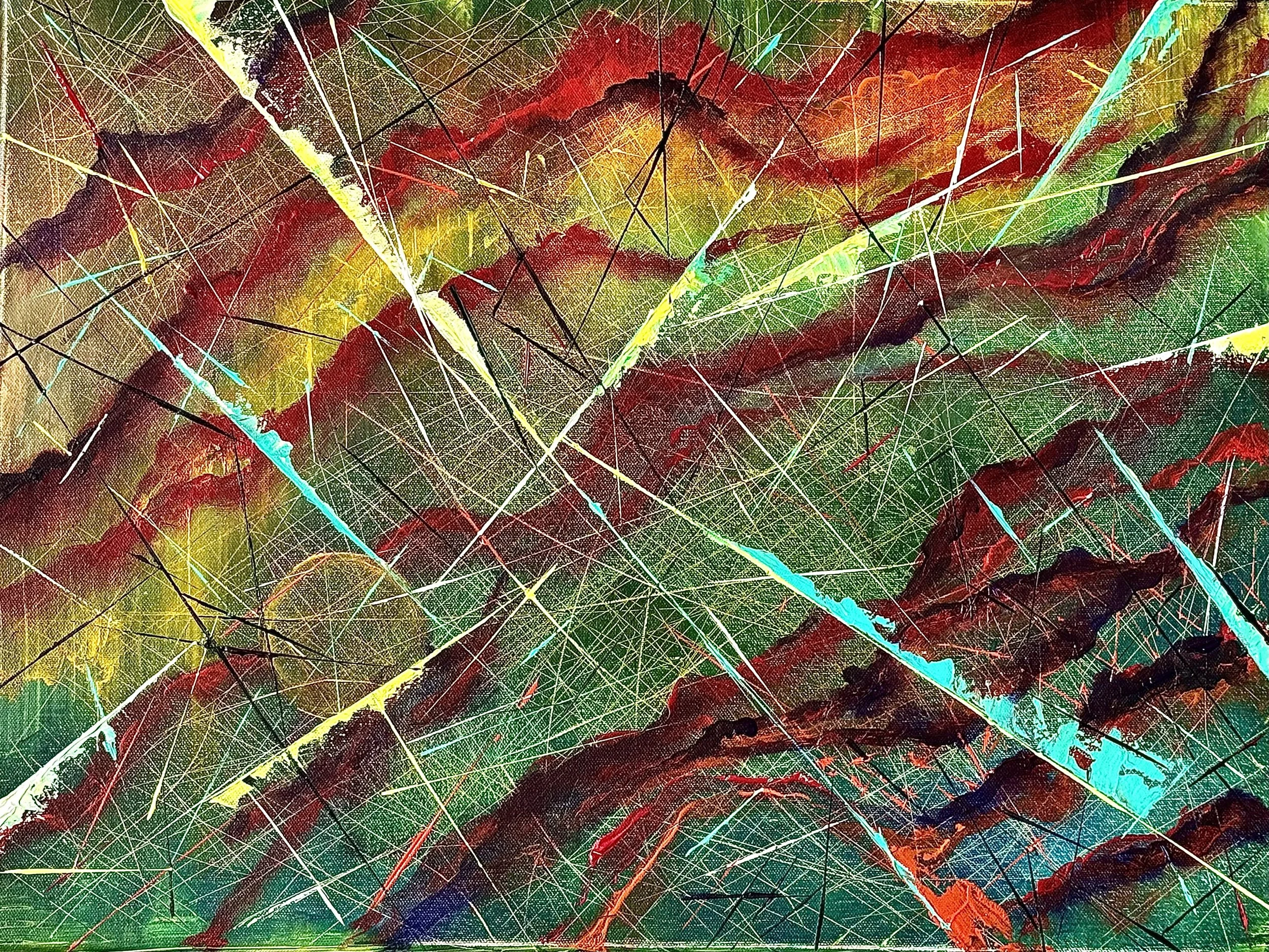 The Shattered Veil  (18"H x 24"W)