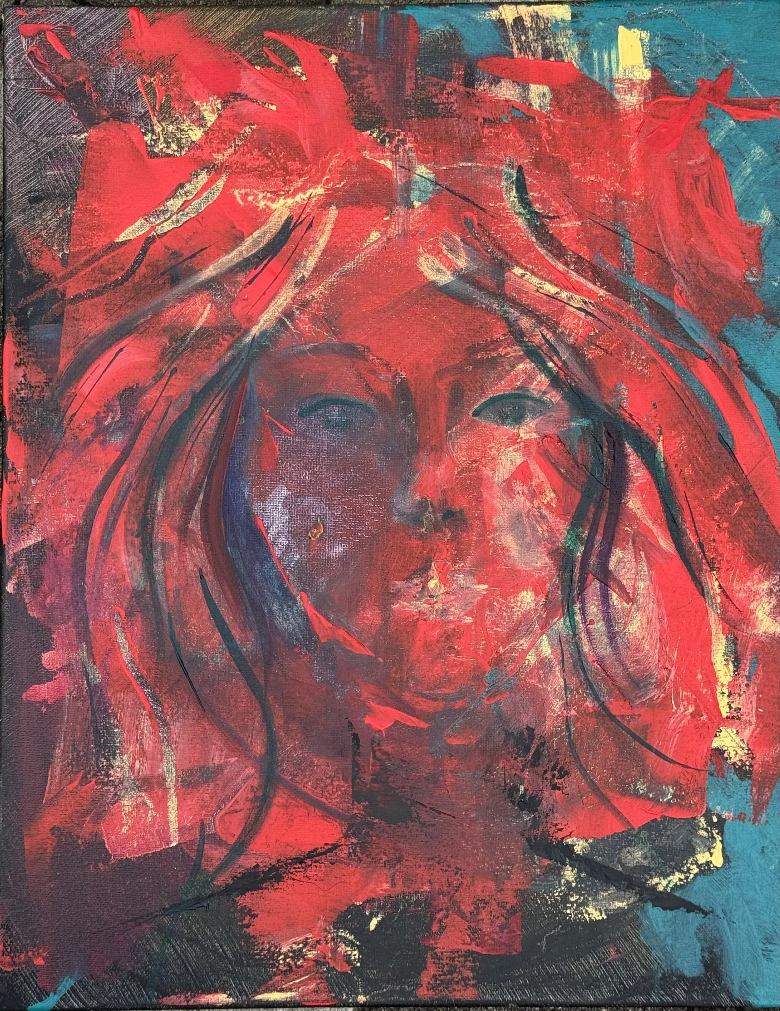 Goddess of Lion's Gate  (20"H x 16"W)