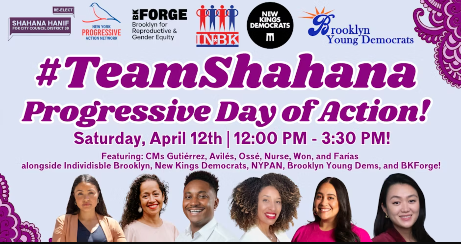 Progressive Day of Action for Shahana Hanif