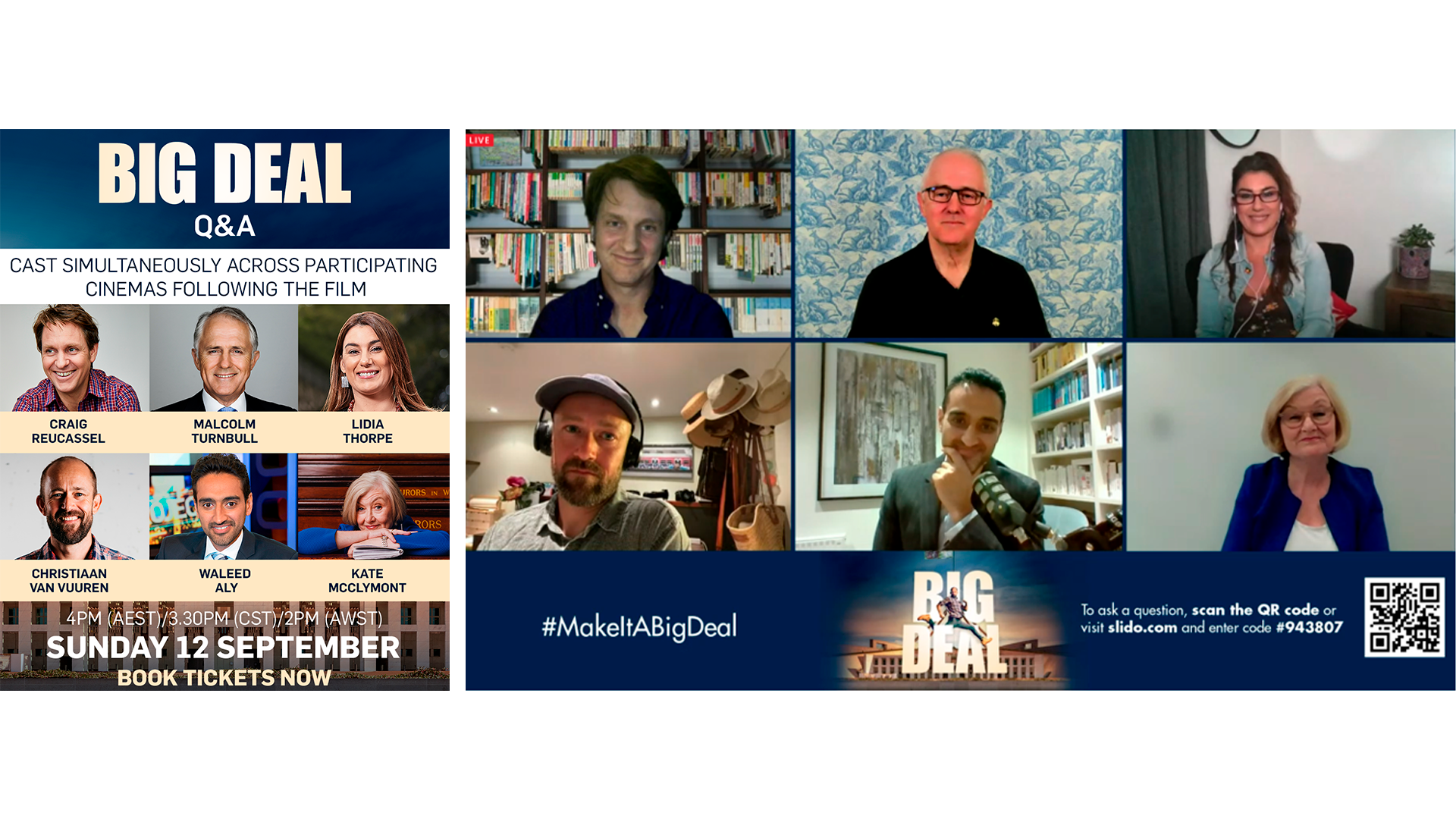 An online Q&A was organised in lead-up to the release of the film in cinemas. 