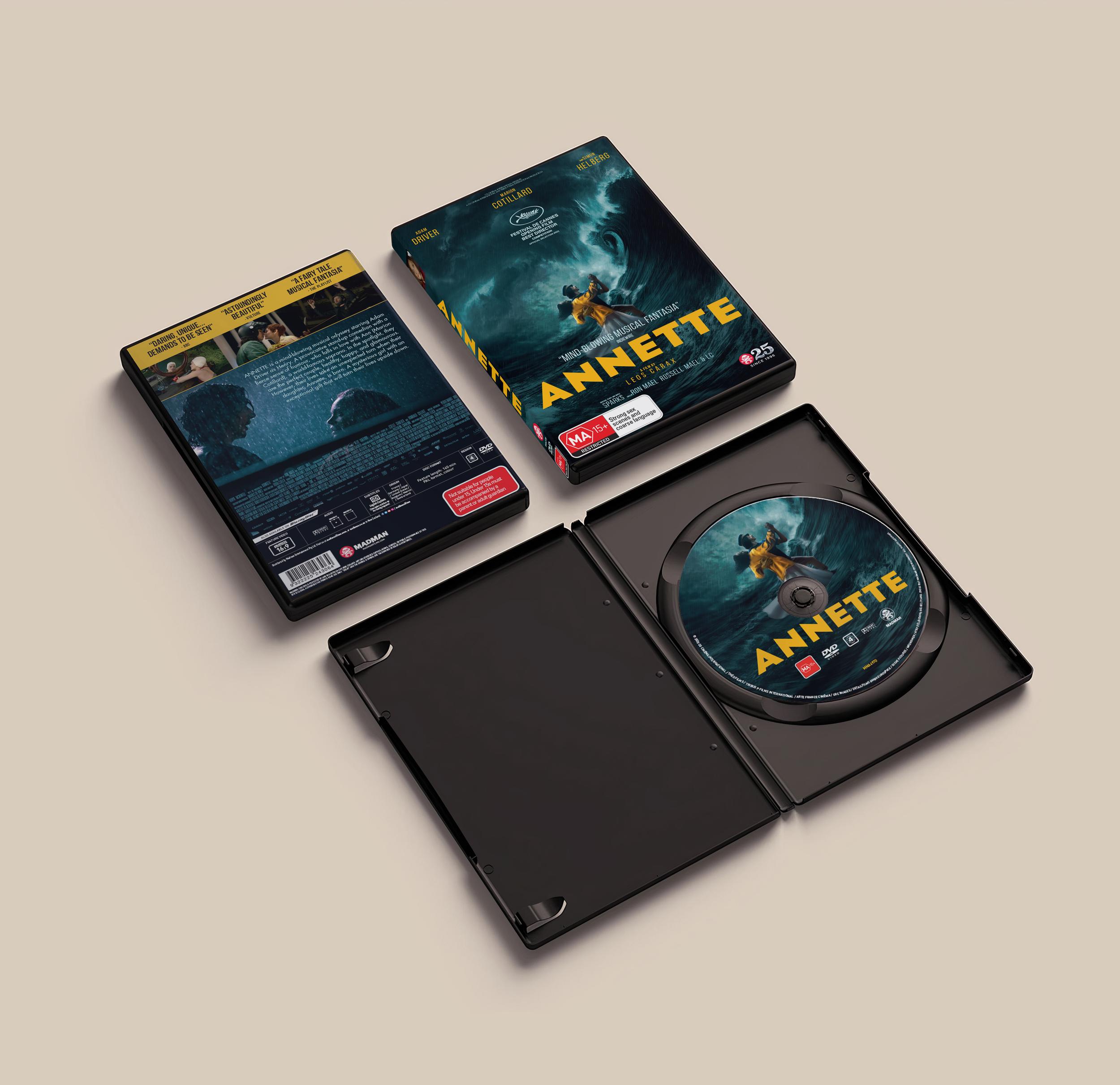 DVD packaging content for the Home Entertainment Release.