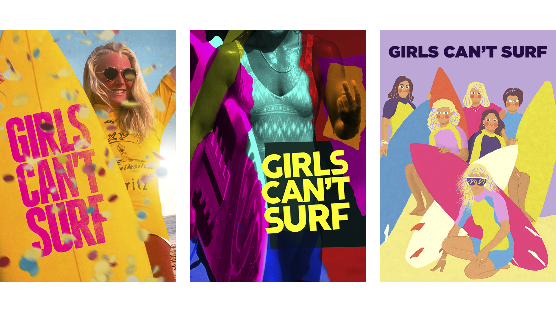 The posters pictured above are a selection of concepts that were made for establishing the official art for the film. These are a small selection of many variations of each concepts, the aim was to identify visual elements that would help capture the