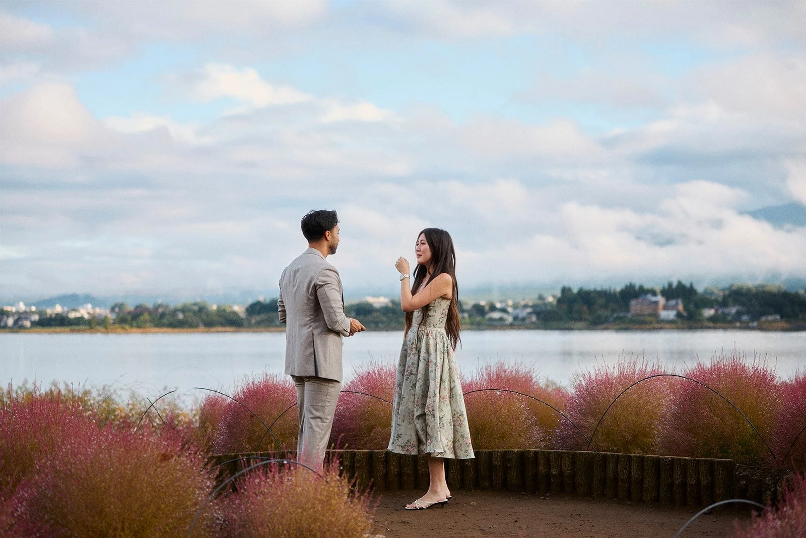 Japan photo and video team documenting a couple's proposal