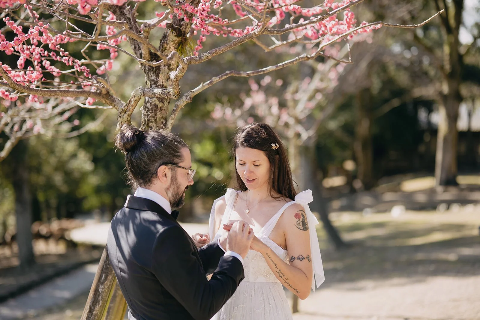 Documenting an Intimate Ceremony in Nara Park: Sam &amp; Jon's Elopement