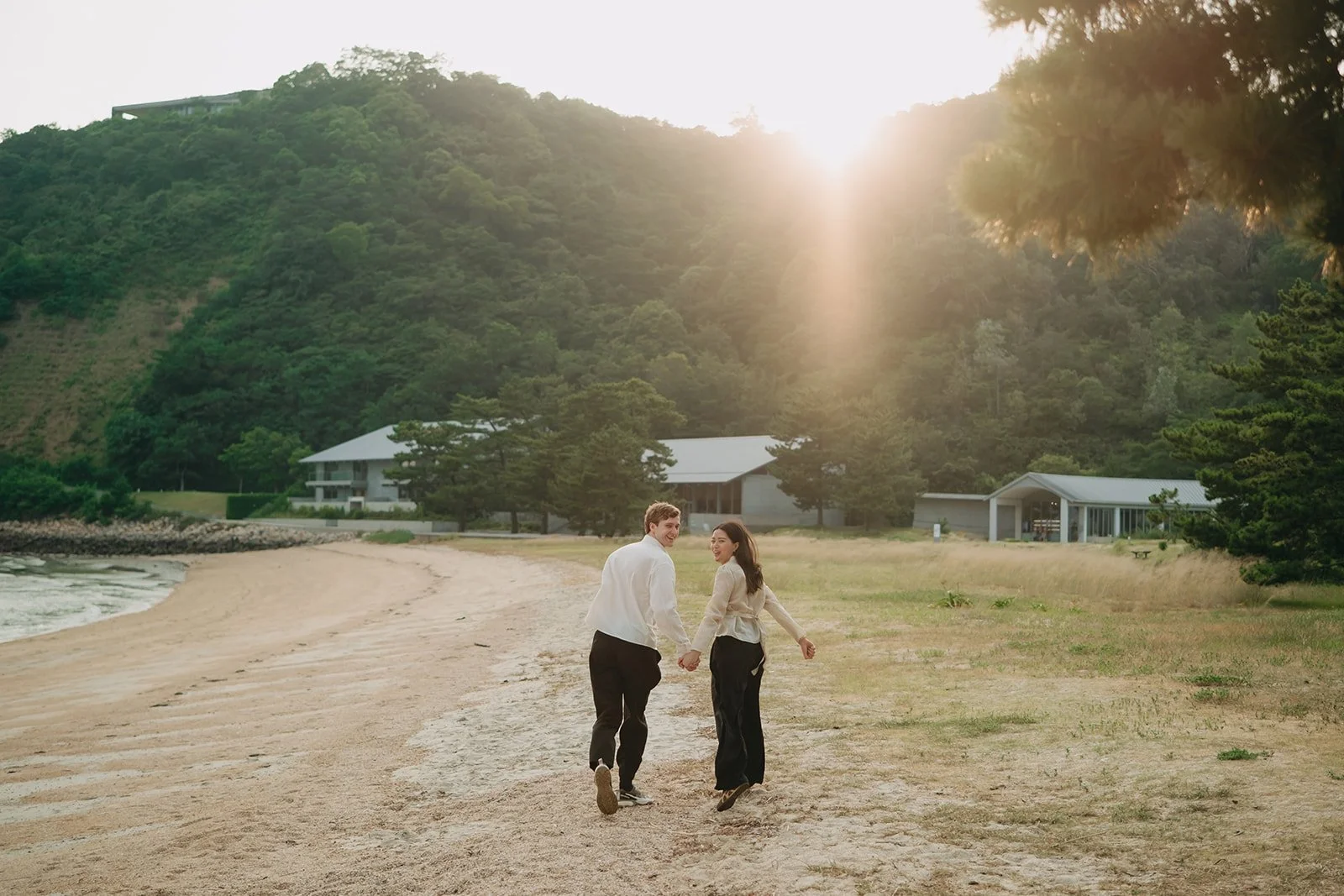 Between Art and Ocean: A Sunset Proposal at Naoshima Island