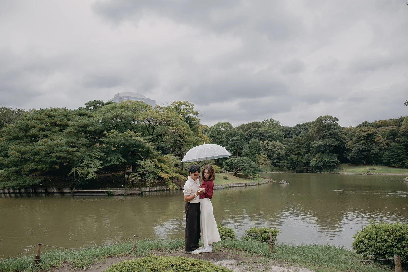 A Beautiful Morning Proposal at Rikugien Gardens, Tokyo, Japan