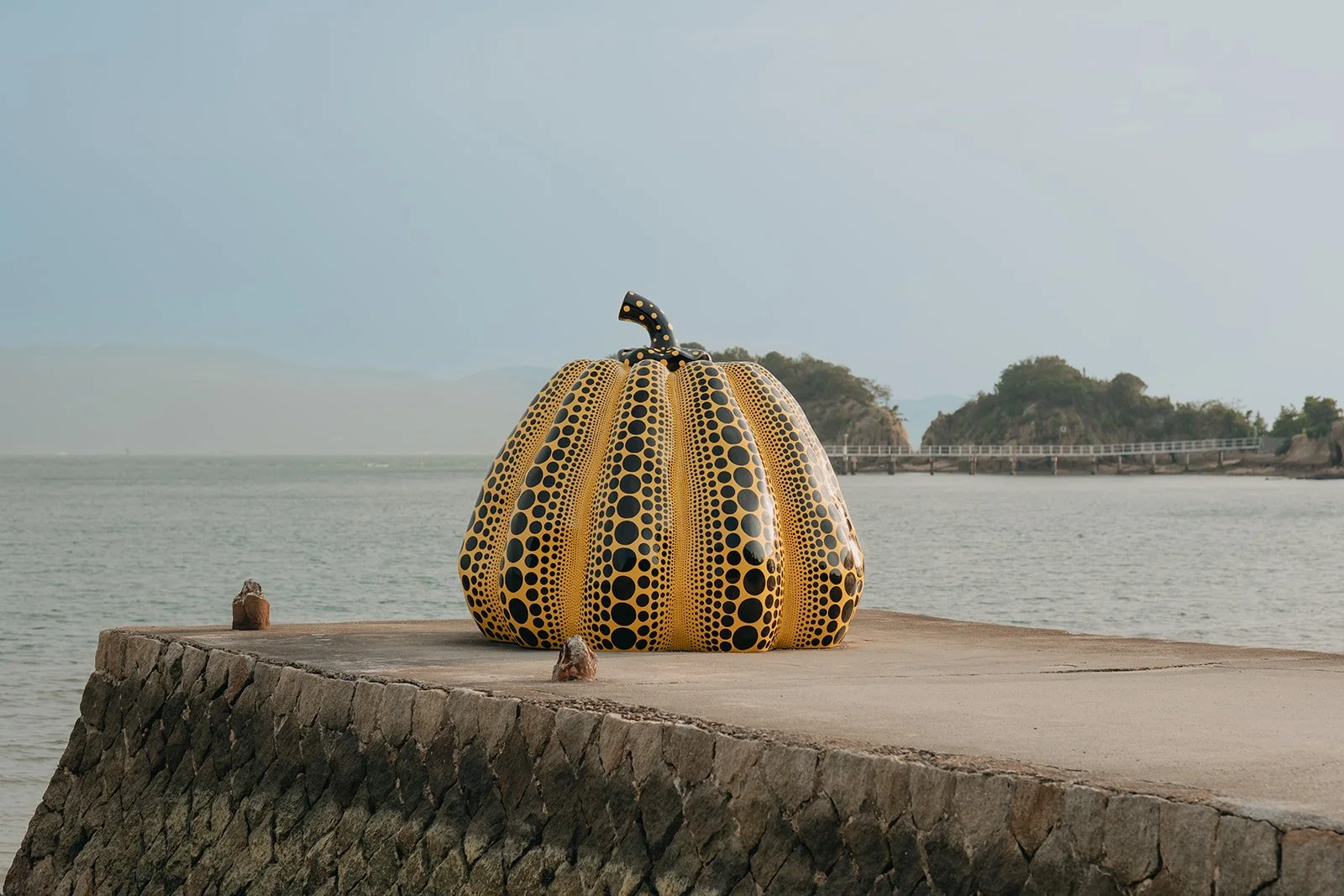 Yayoi Kusama pumpkin art