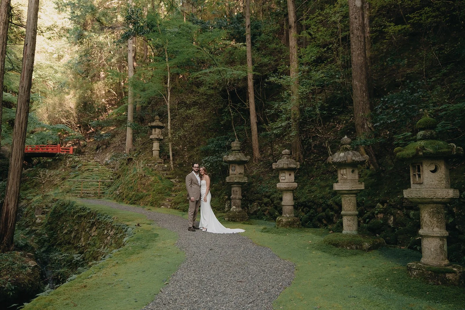Kyoto garden elopement shoot