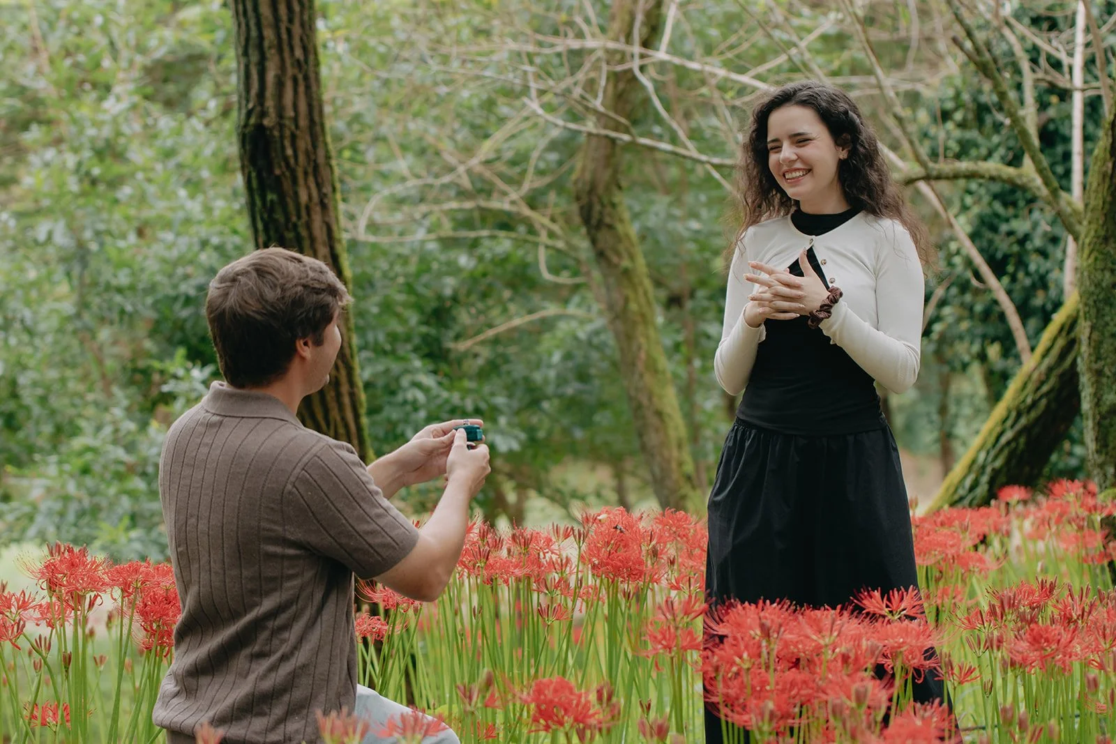 Early morning proposal Japan