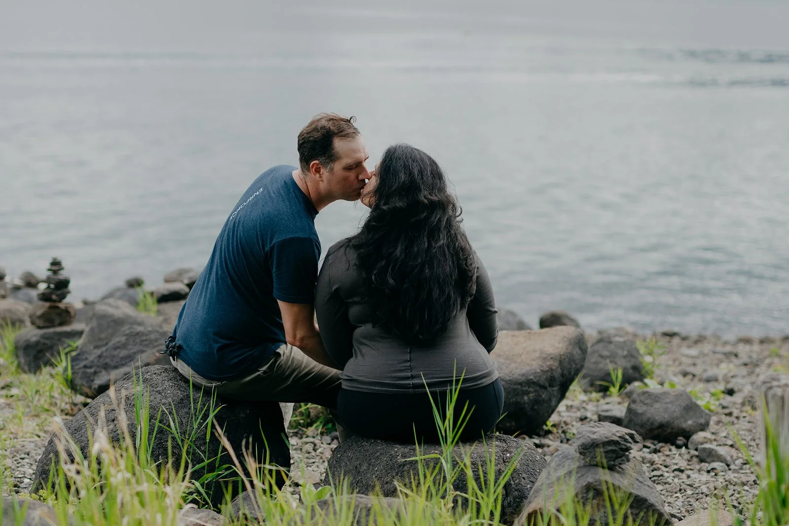 Lake Kawaguchiko couple proposal