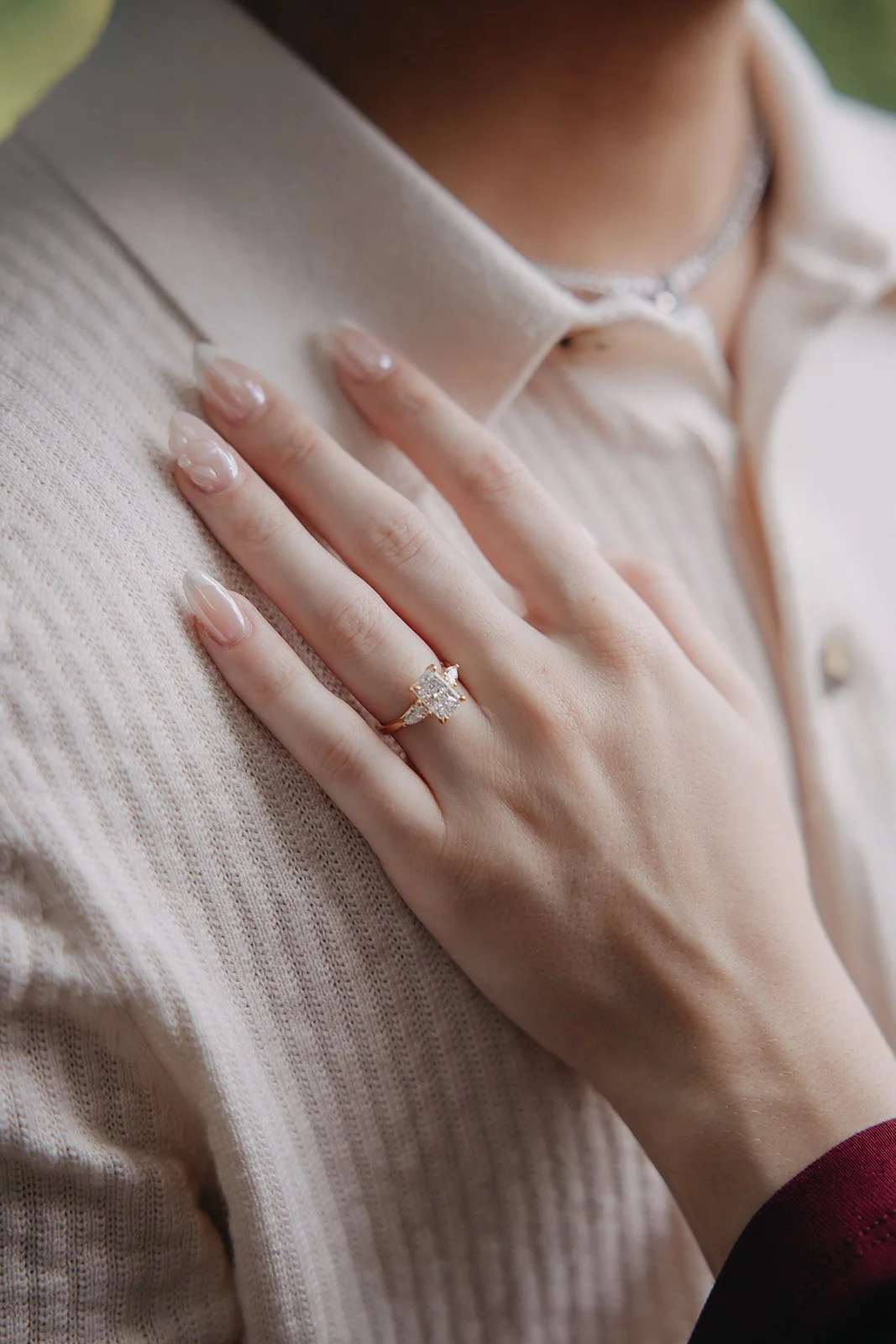 engagement ring portrait