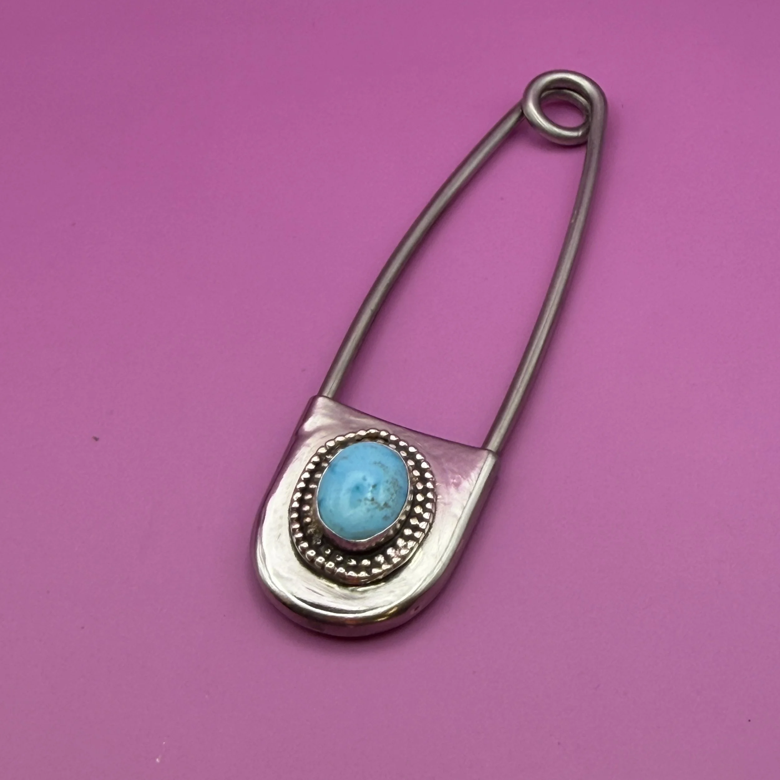 ROYSTON TURQUOISE JUMBO SAFETY PIN