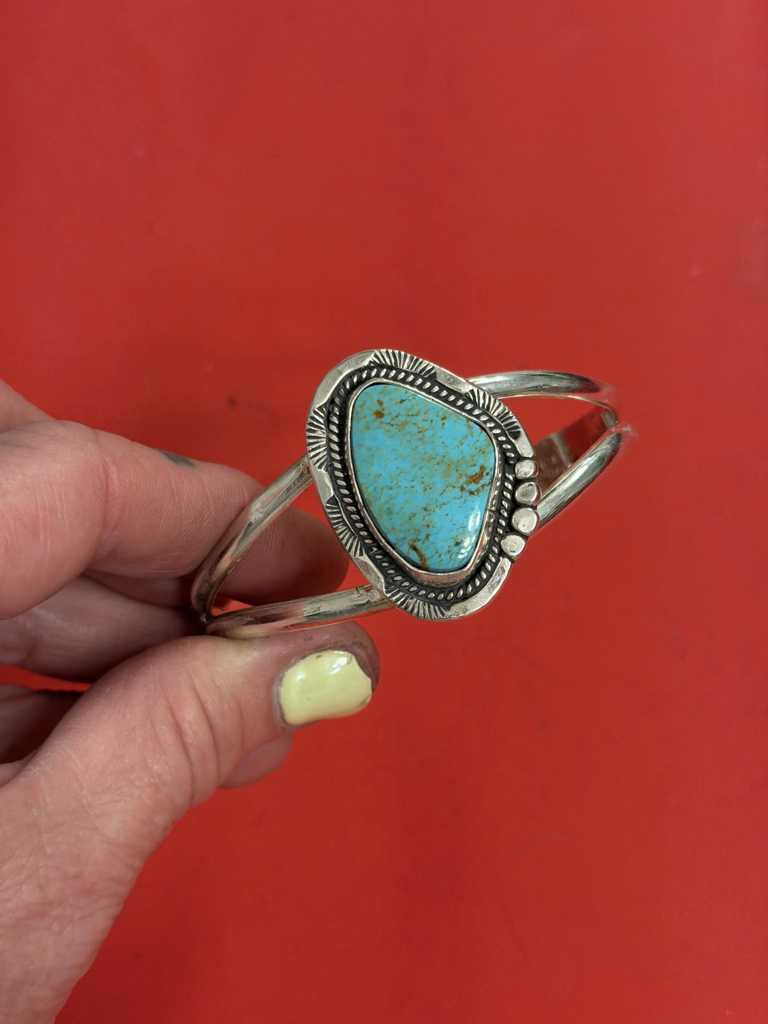 ROYSTON TURQUOISE STATEMENT CUFF