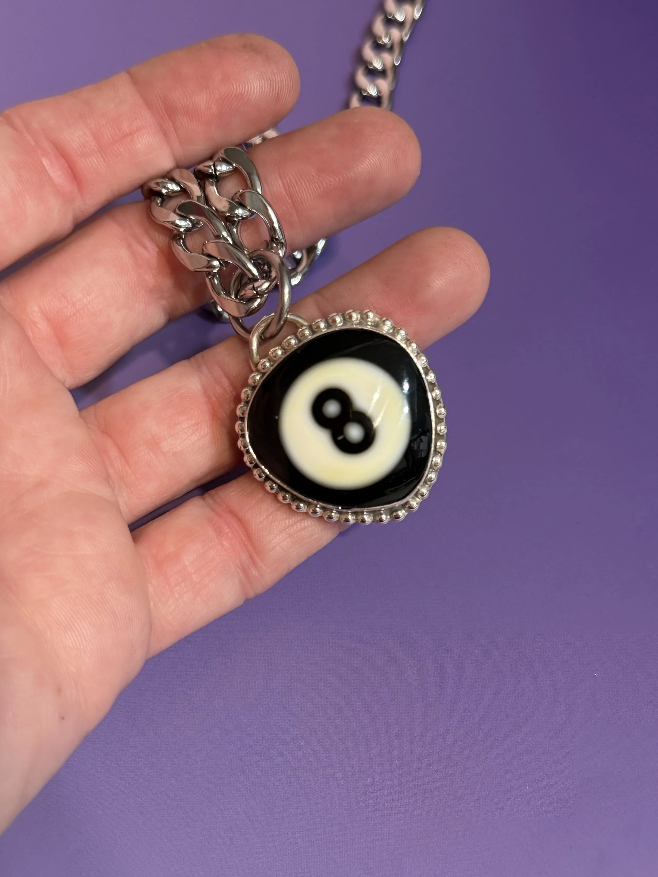MADE TO ORDER - SMALL BILLIARD BALL NECKLACE