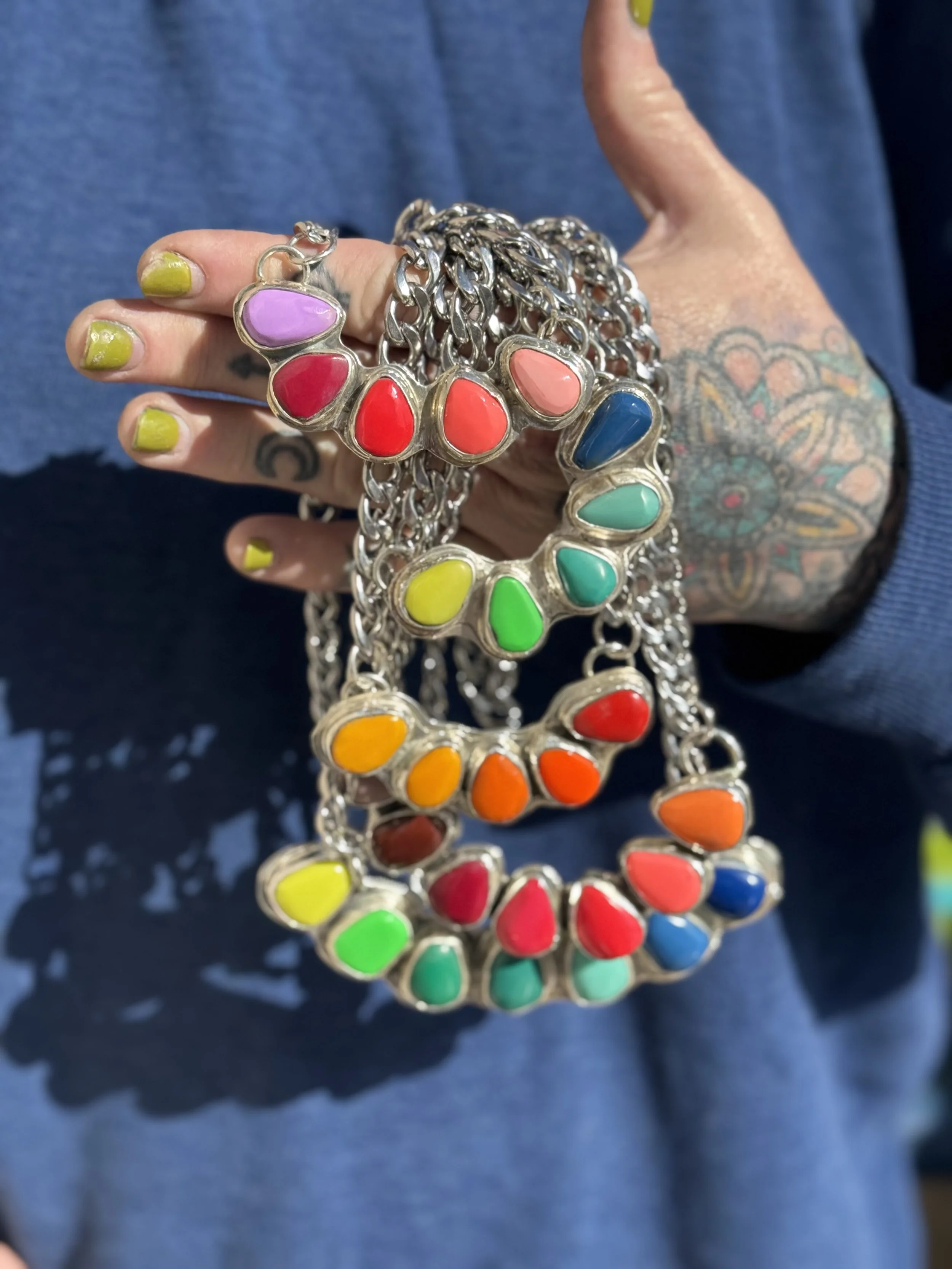 BILLIARD BALL SCRAP OMBRE JEWELRY