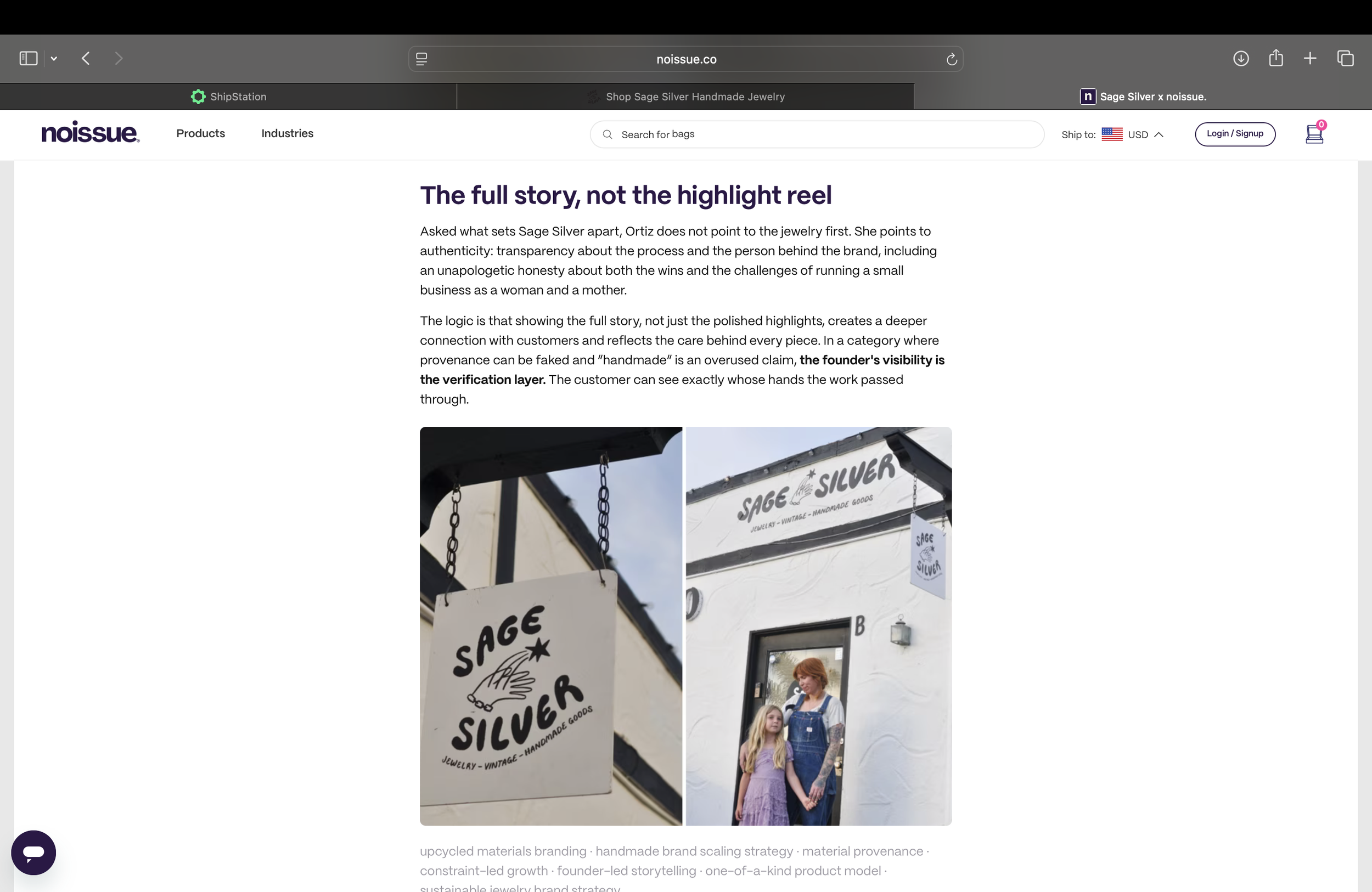 NO ISSUE ARTICLE ON SAGE SILVER
