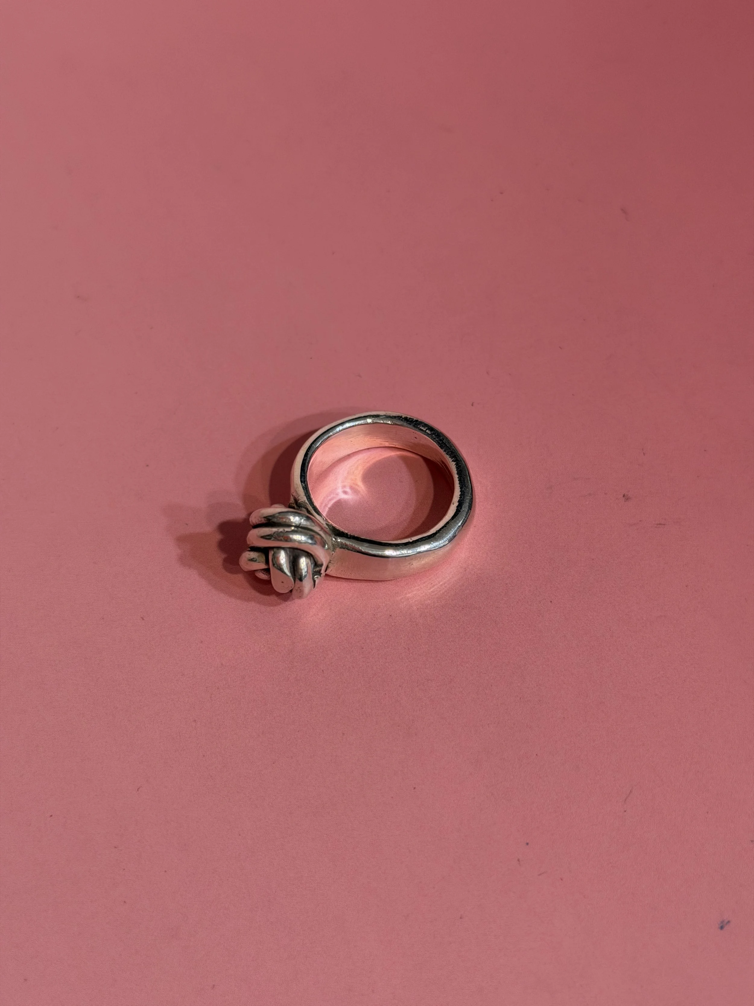 STERLING SILVER KNOT RING