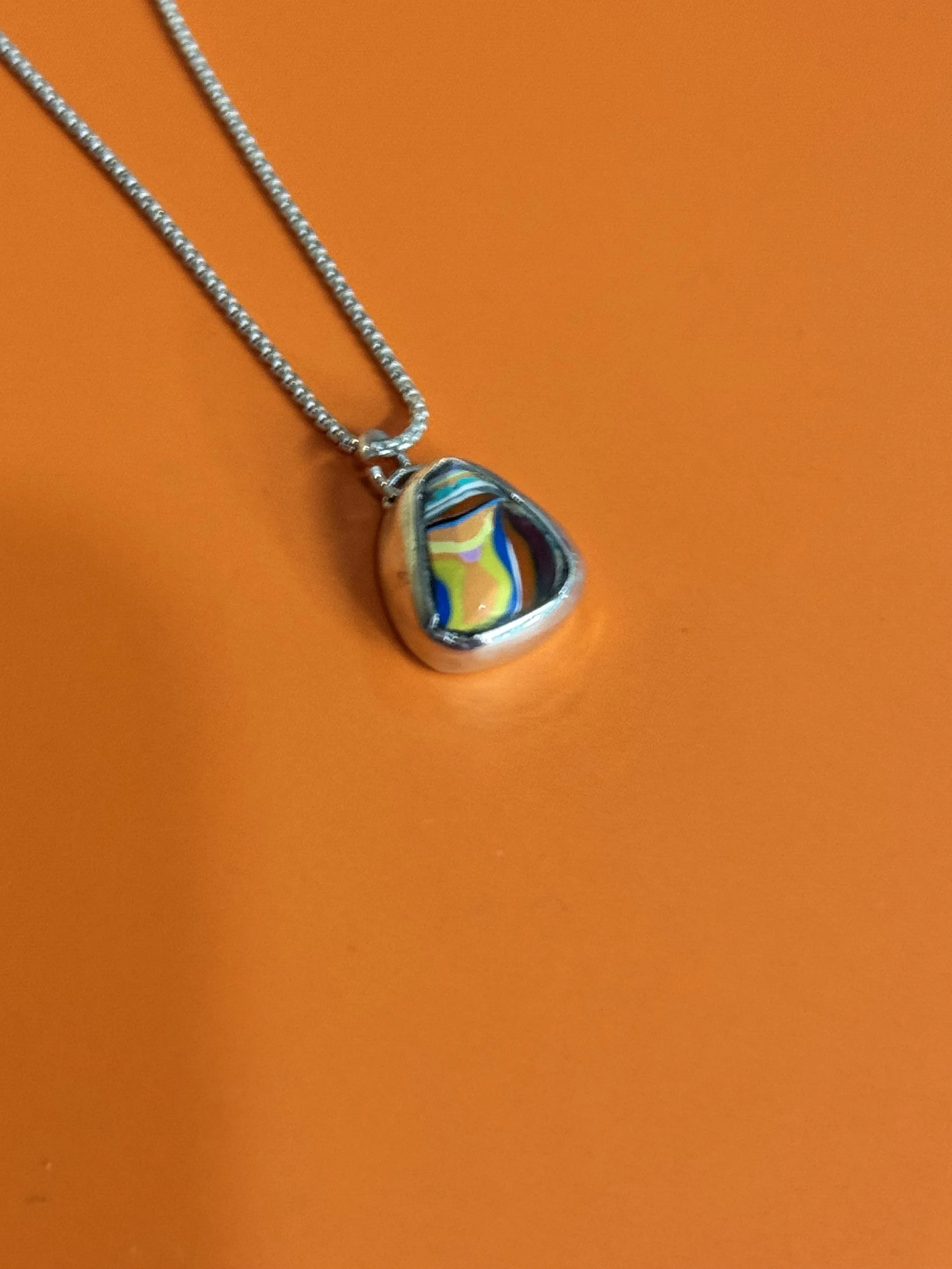 1971 PLYMOUTH DETROIT FORDITE TRIANGLE PENDANT