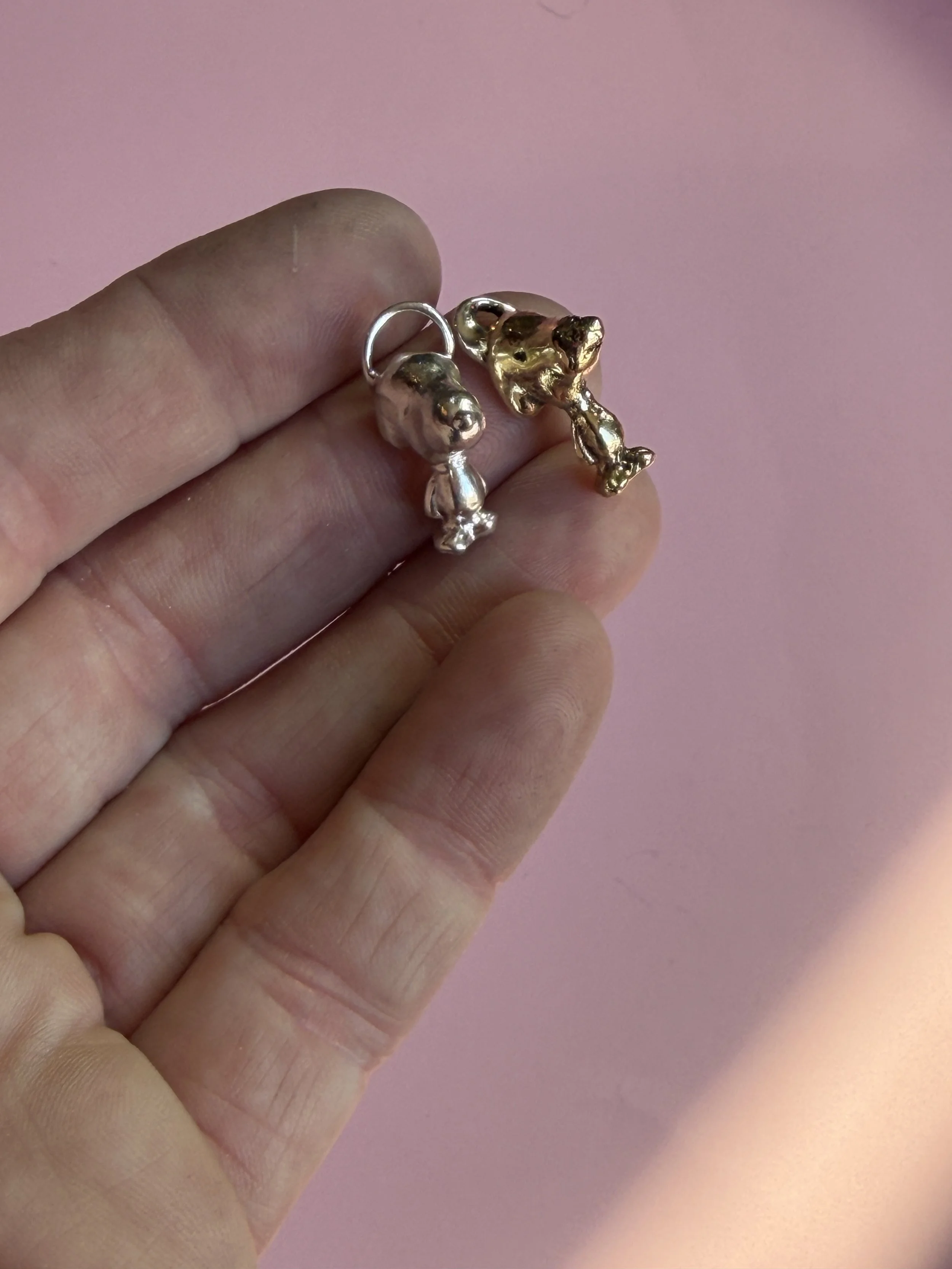 Snoopy Necklace - Choose Silver or Brass