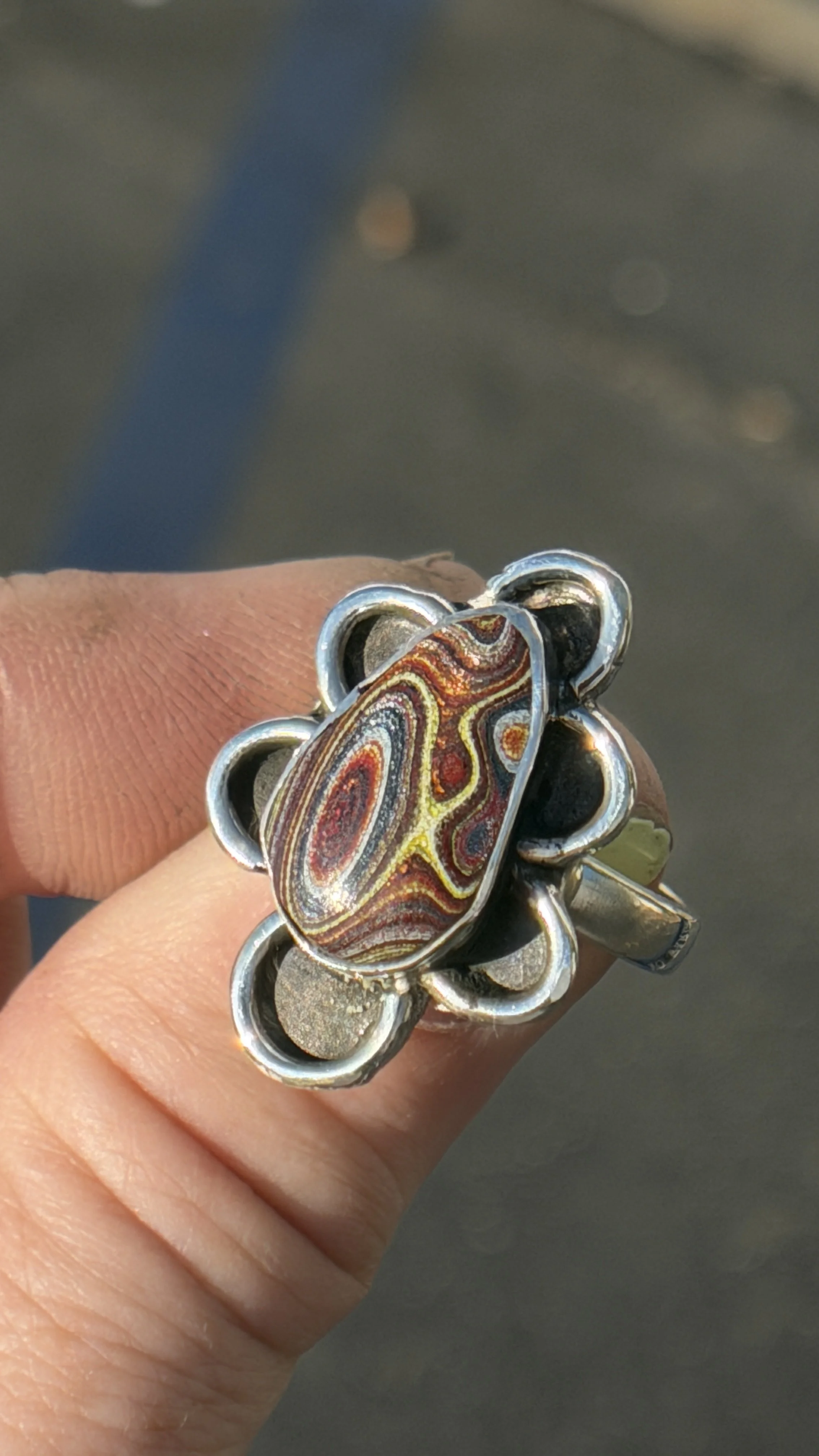 CORVETTE FORDITE SCALLOP RING SIZE 7