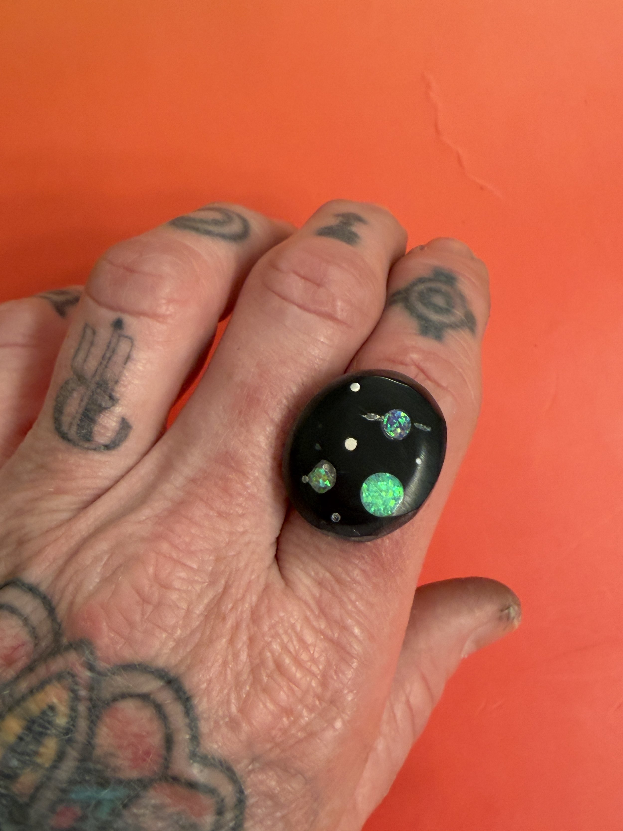 OUTER SPACE INLAY - CHOOSE RING OR PENDANT