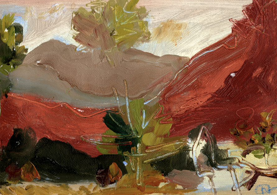 Original Oil Painting - Bush Landscape Study, A5
