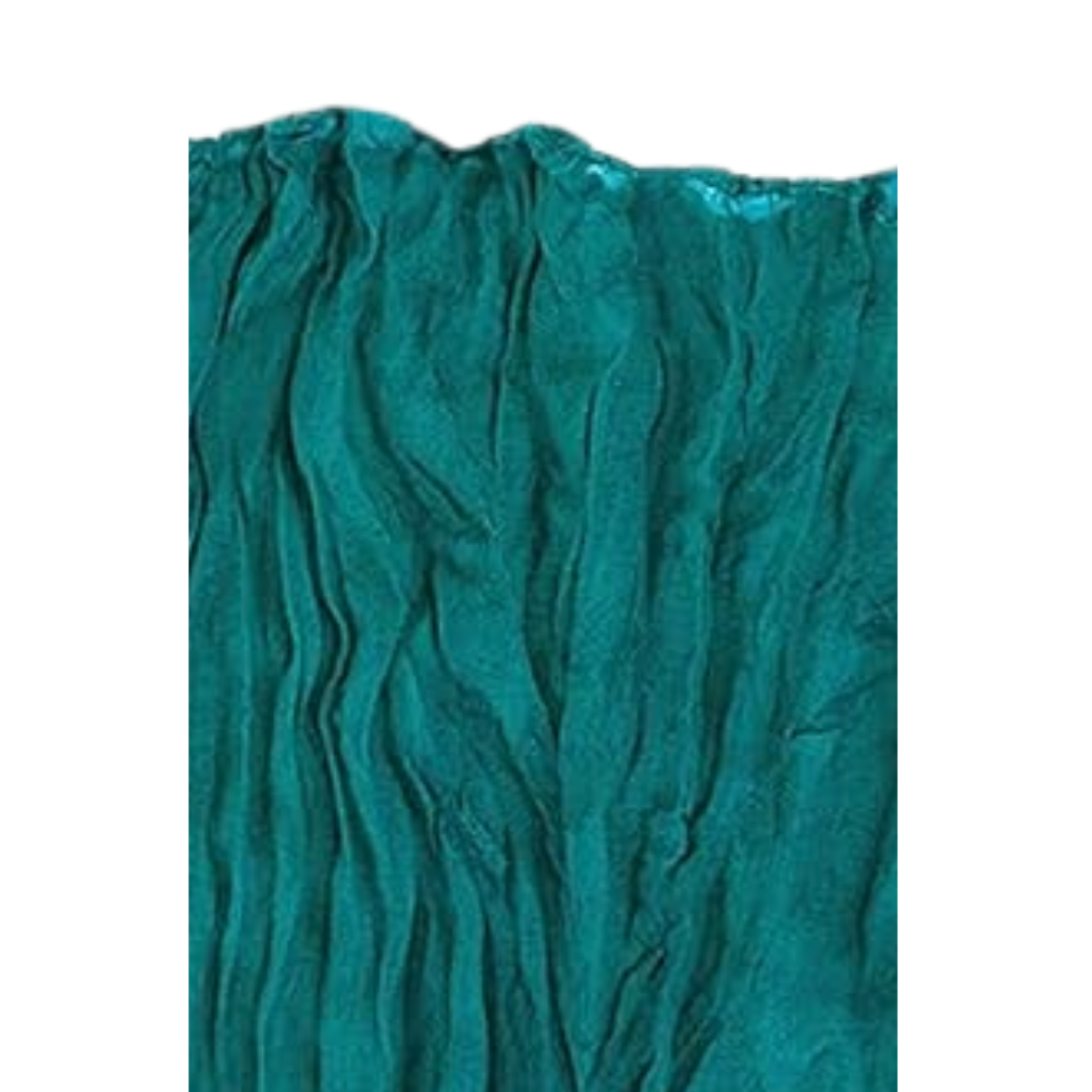 Teal Cheesecloth Table Runner