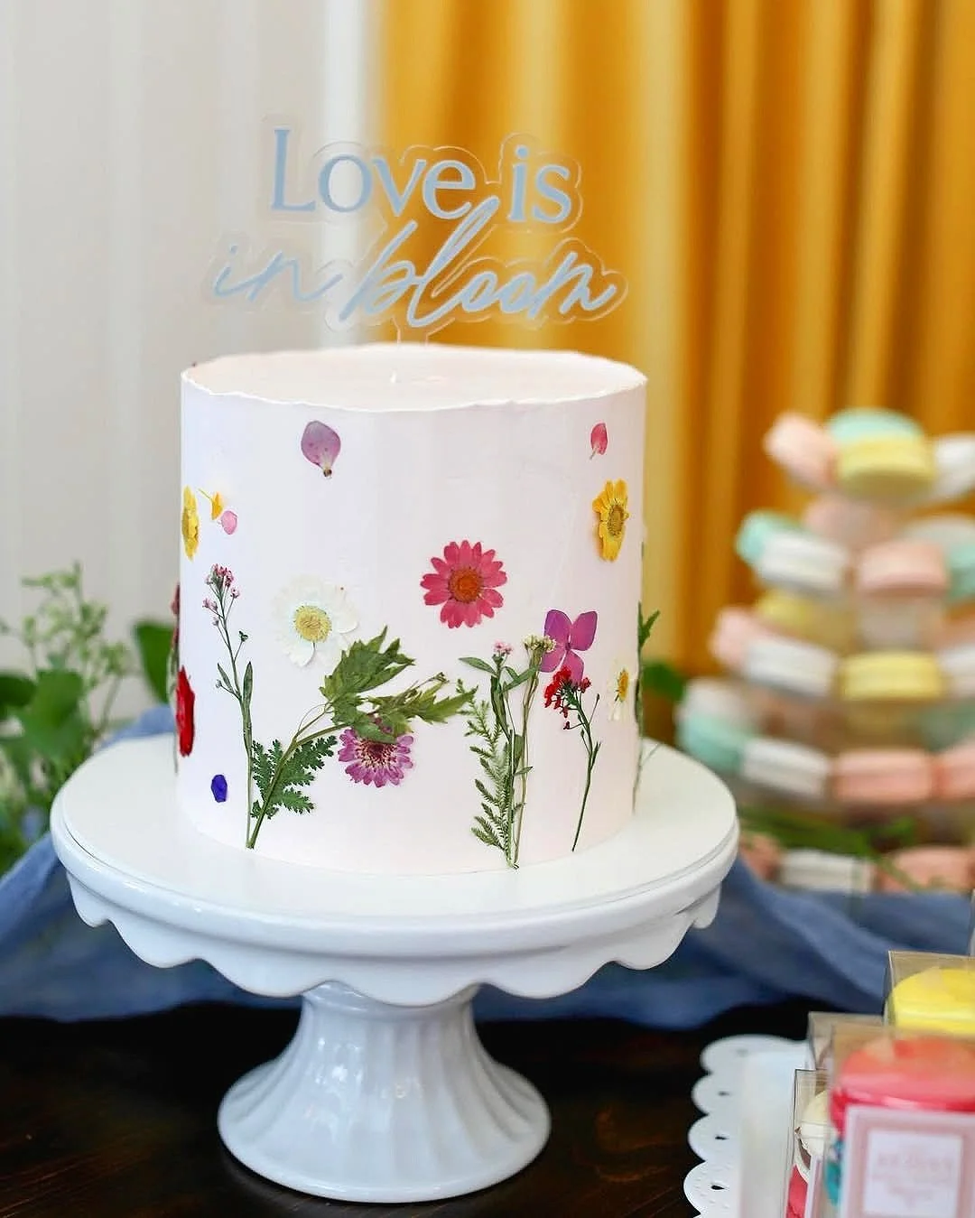 Garden Party Themed Dainty Cake - Bridal Party
