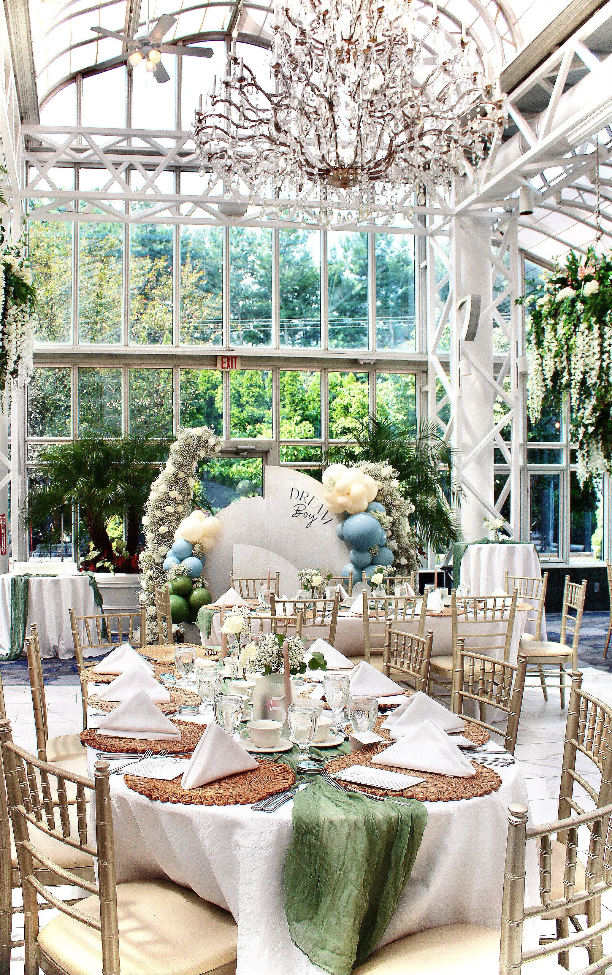 A Bubbly Blue Baby Shower at The Madison Hotel: A Dreamy Cedar &amp; Sage Celebration