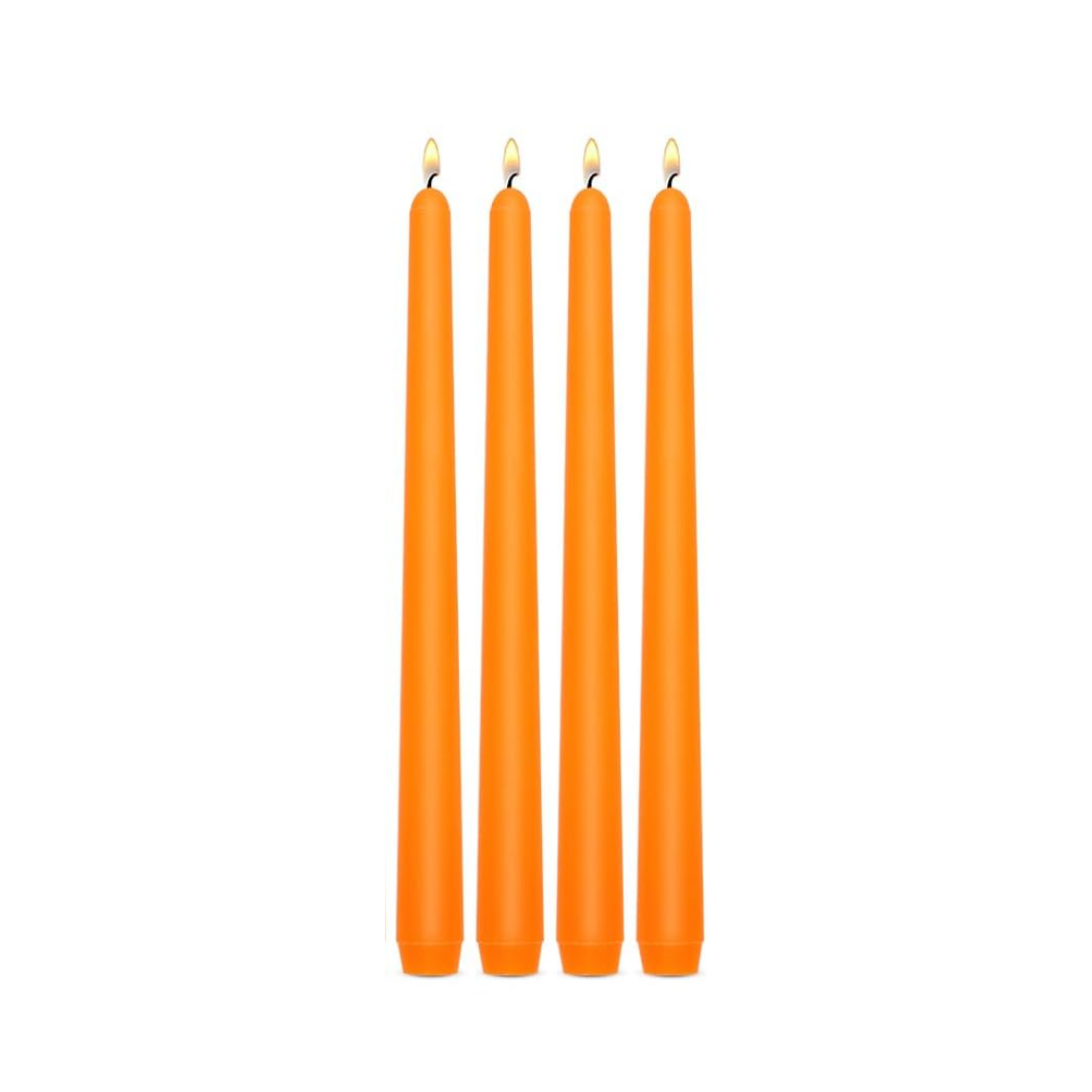 Orange Dripless Taper Candle